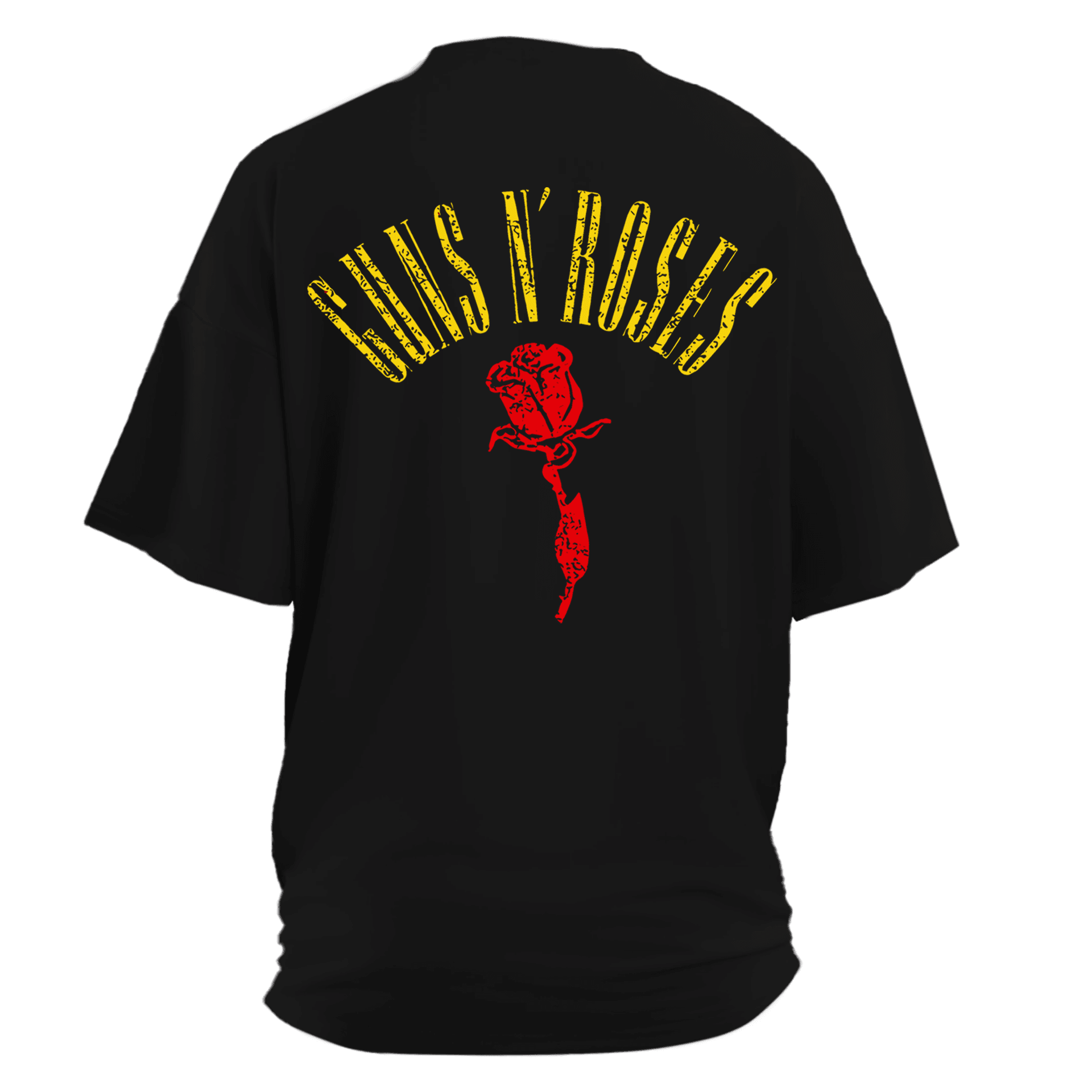 Guns N Roses ROSES LOGO Ön Ve Arka Baskılı (Unisex Tişört )