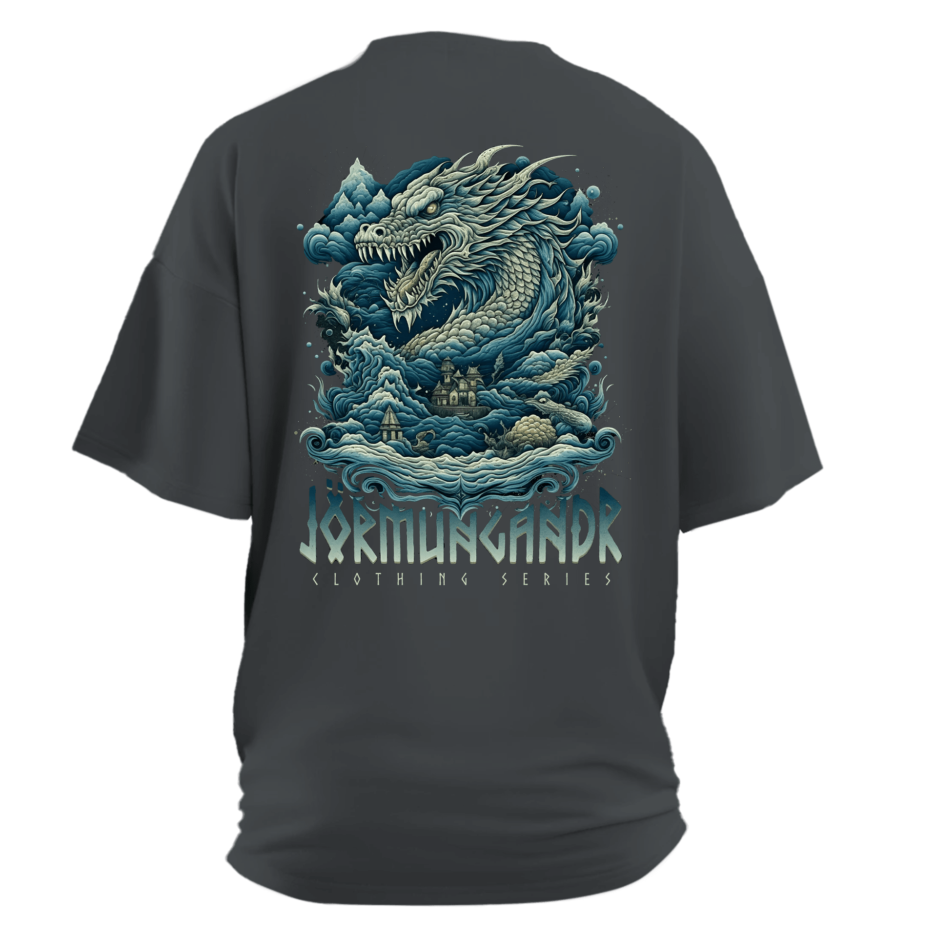 Jörmungandr III  Ön Ve Arka Baskılı Nordic(Unisex Tişört)