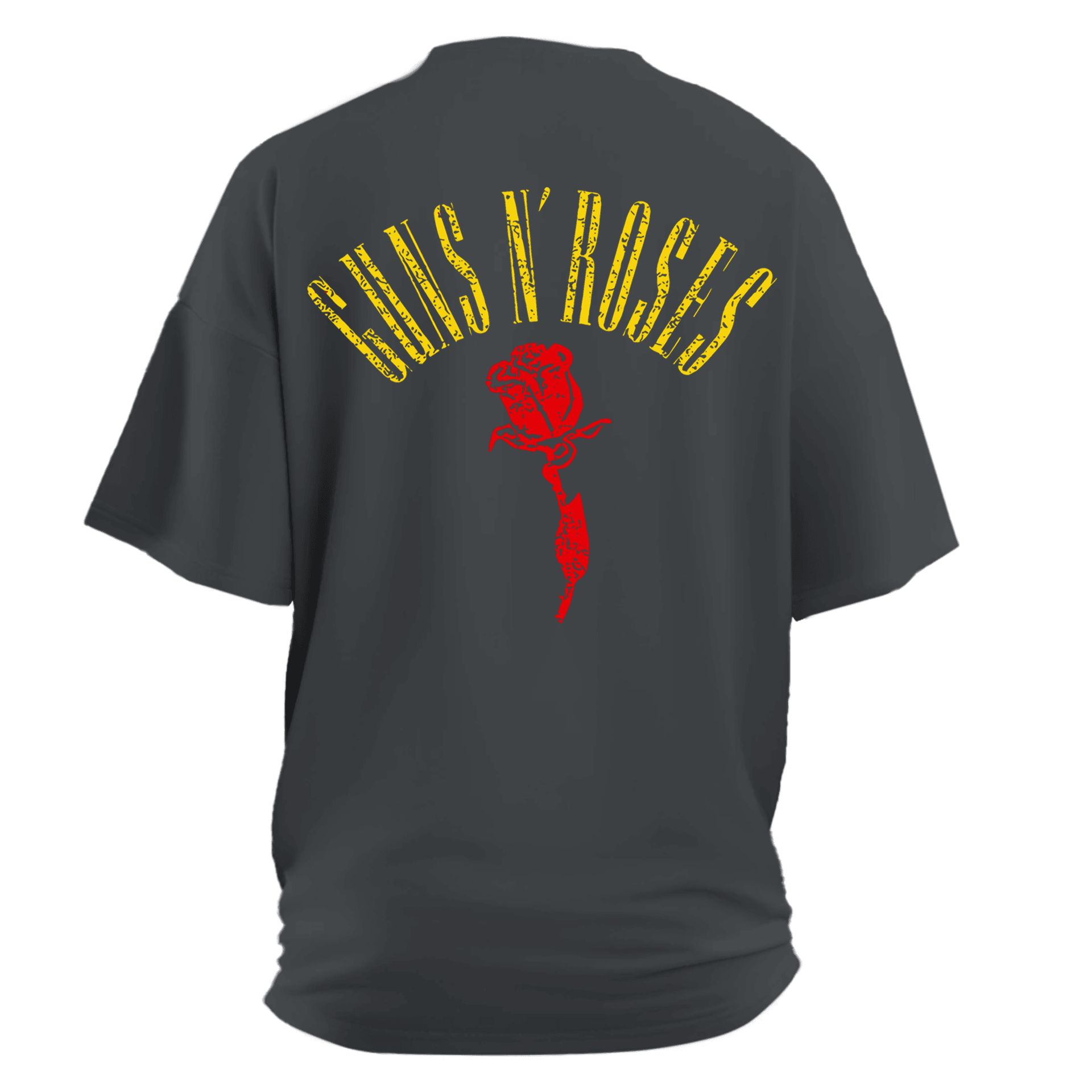 Guns N Roses ROSES LOGO Ön Ve Arka Baskılı (Unisex Tişört )