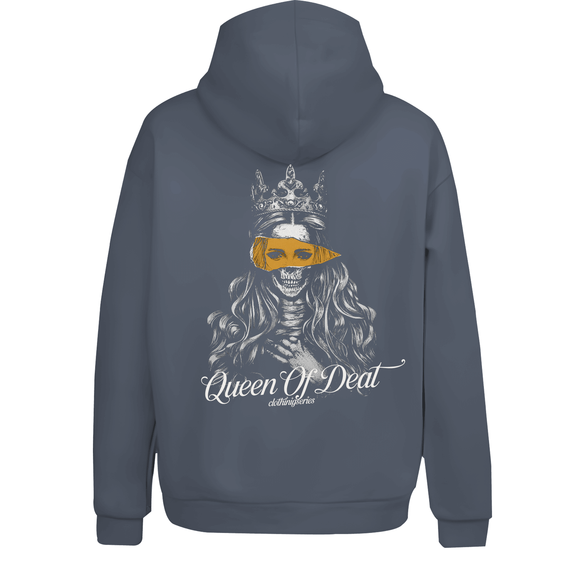 Queen Of Deat  Ön Arka Ve Baskılı(Unisex Hoodie)