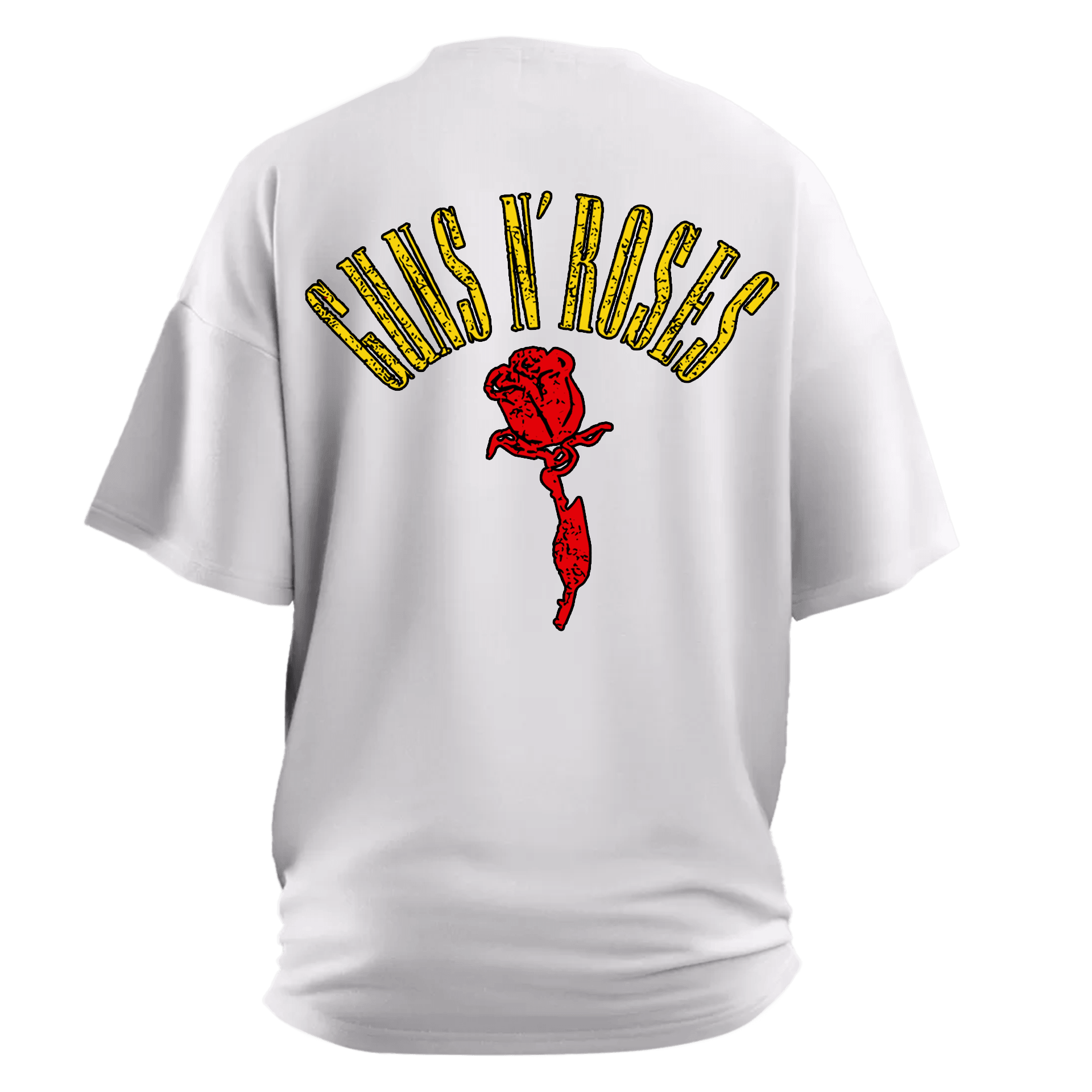 Guns N Roses ROSES LOGO Ön Ve Arka Baskılı (Unisex Tişört )