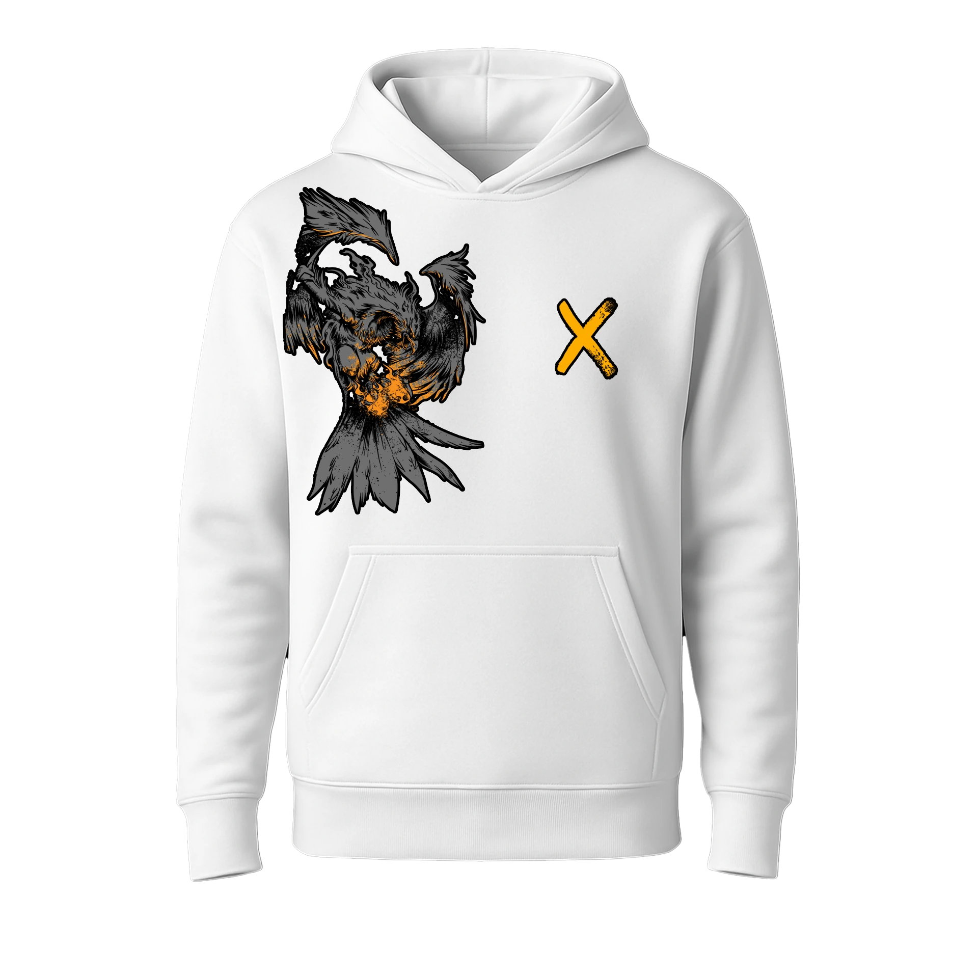 Goth Eagle Ön Baskılı  (Unisex Hoodie )