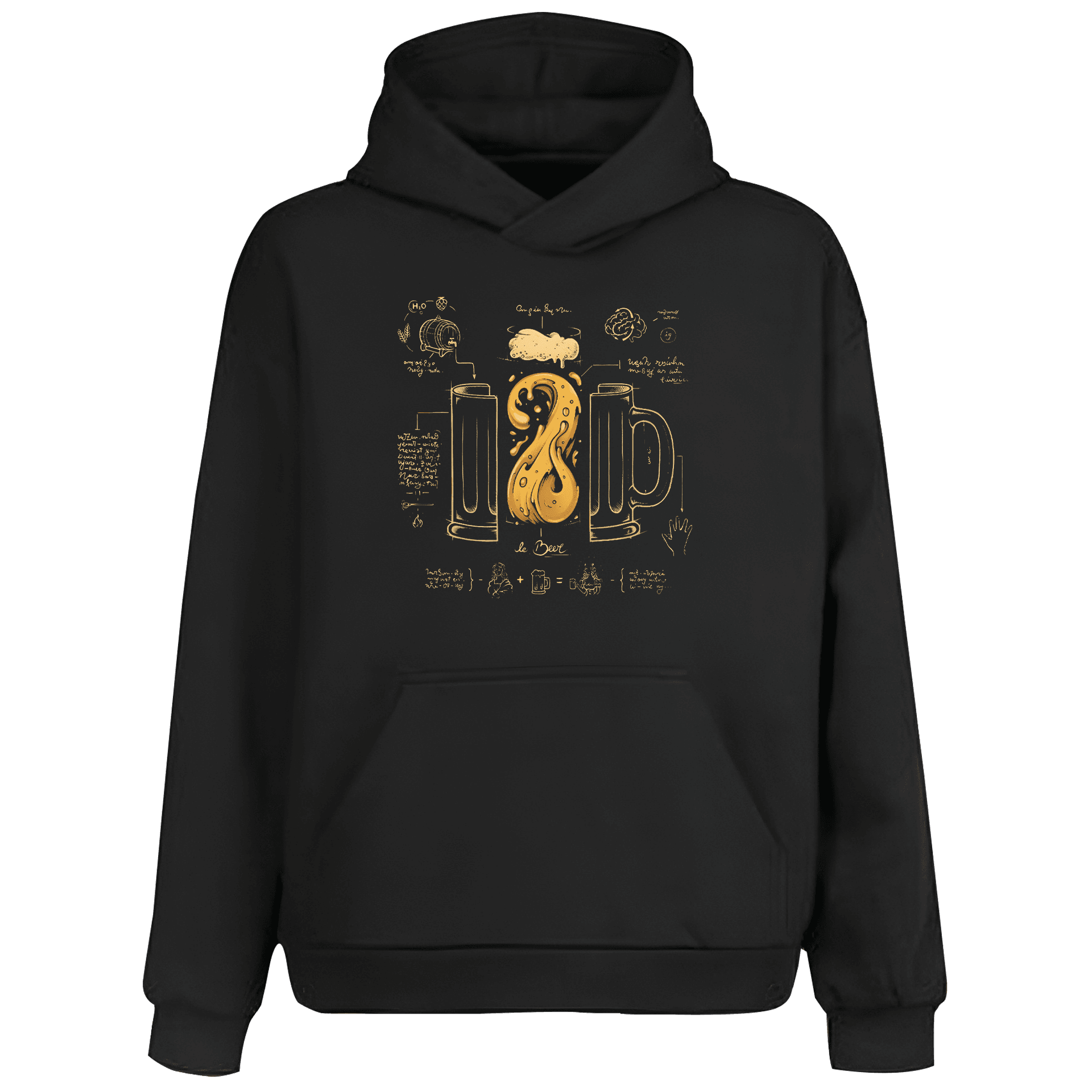 Beer Anatomy Alcohol Series (Unisex Hoodie)