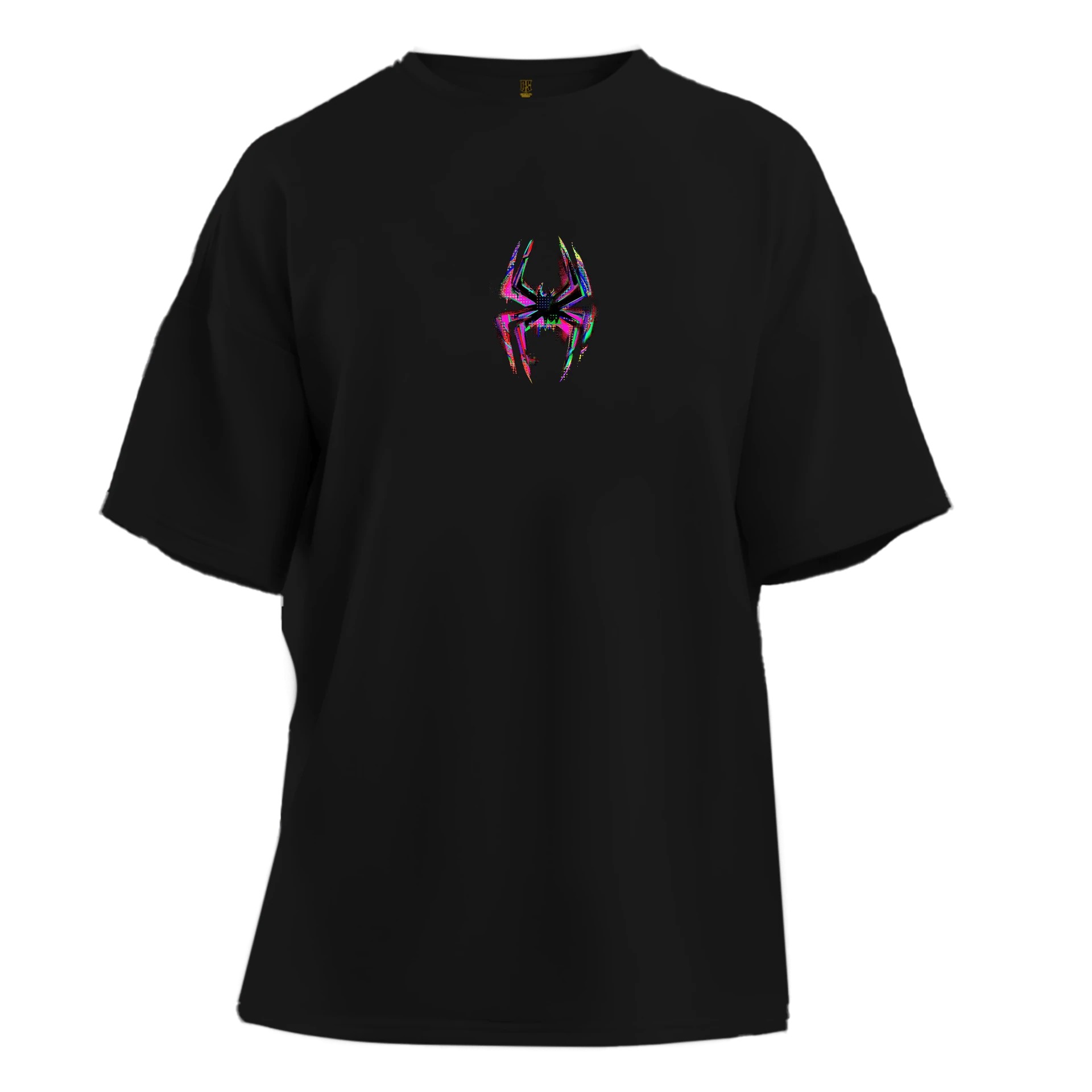 Spider Ön Ve    Arka  Baskılı  (Siyah 5XL BEDEN Regular    TEK Beden Outlet Ürün)
