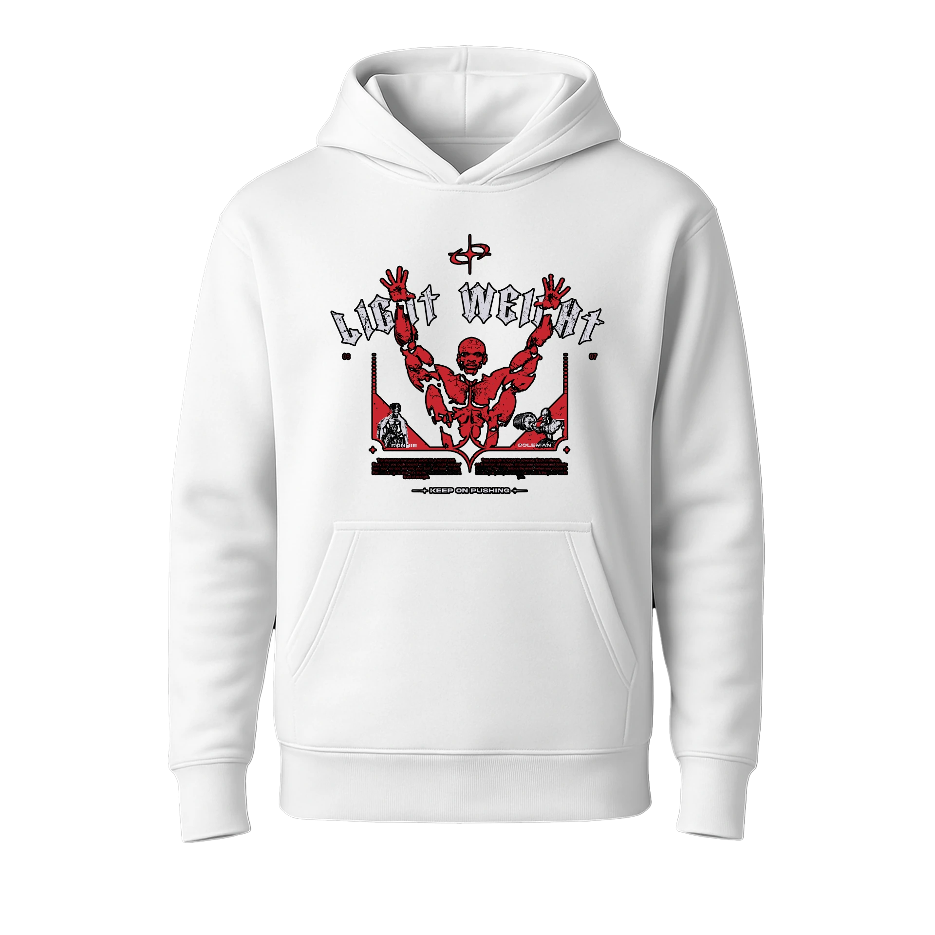 Light Weight Ronie Coleman Ön Baskılı Spor Series (Unisex Hoodie)