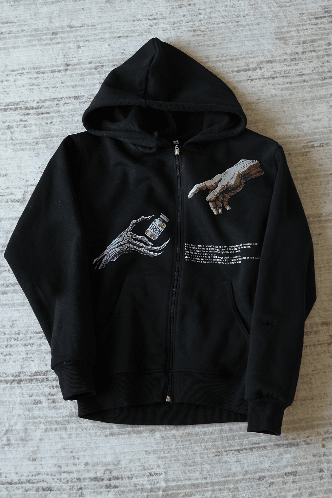 Tren Ön Baskılı  Spor Series (Unisex Fermuarlı Hoodie )