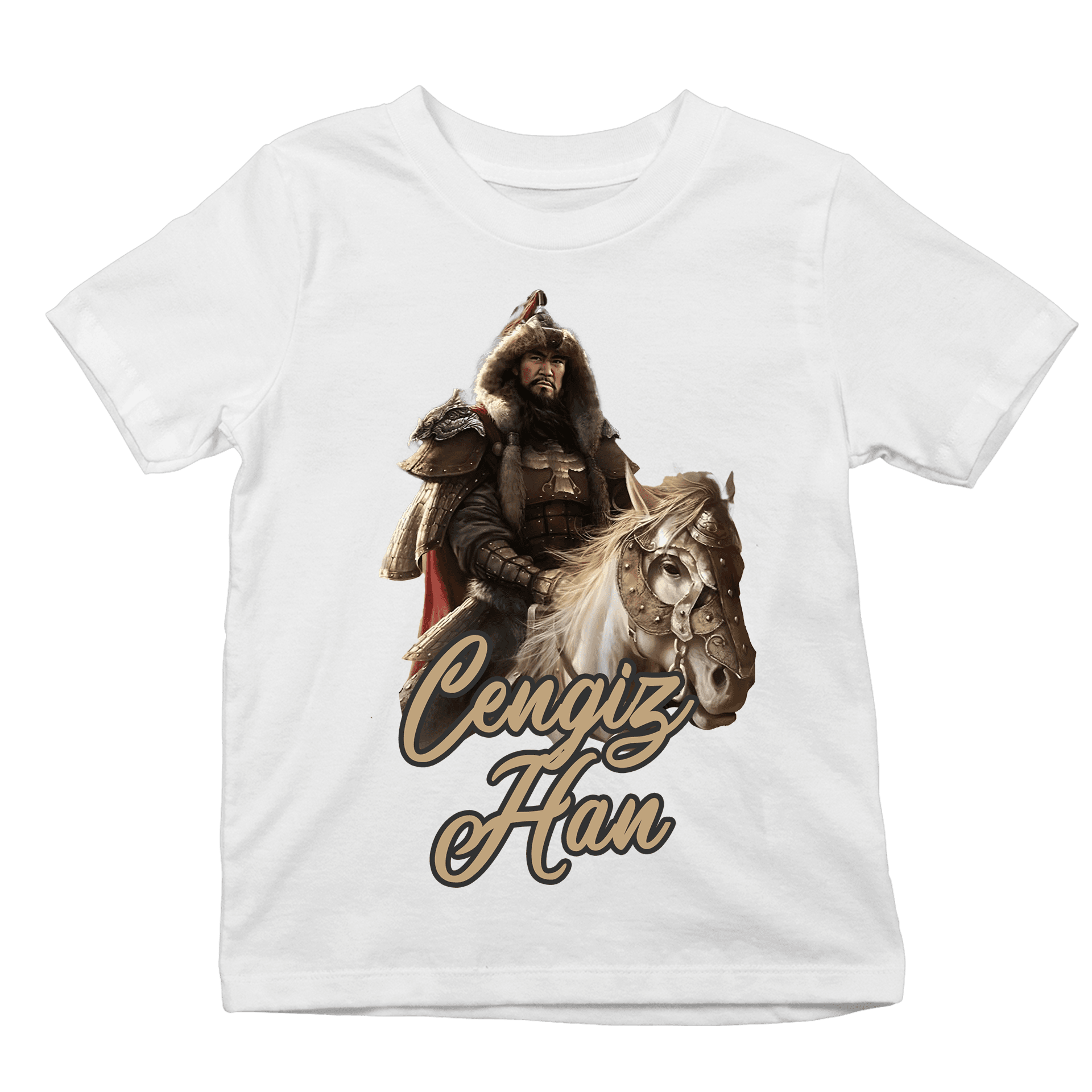 Cengiz Han  Ön Baskılı (Çocuk unisex tişört)