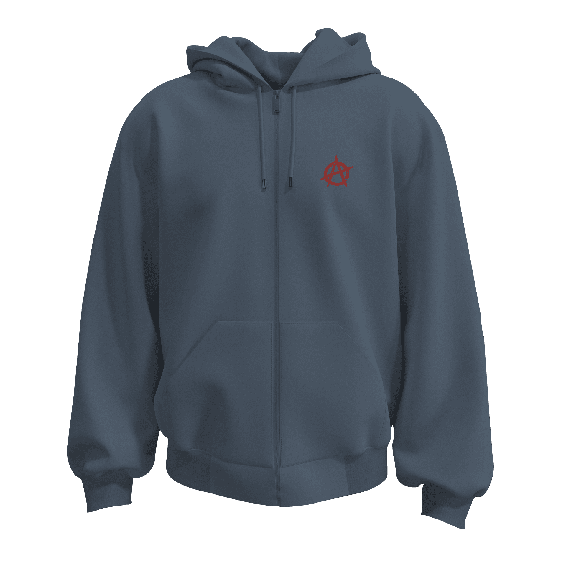 Sons Of Anarchy Red Wood Original II  Ön Ve Arka  Baskılı  Moto Series (Unisex Fermuarlı Hoodie )