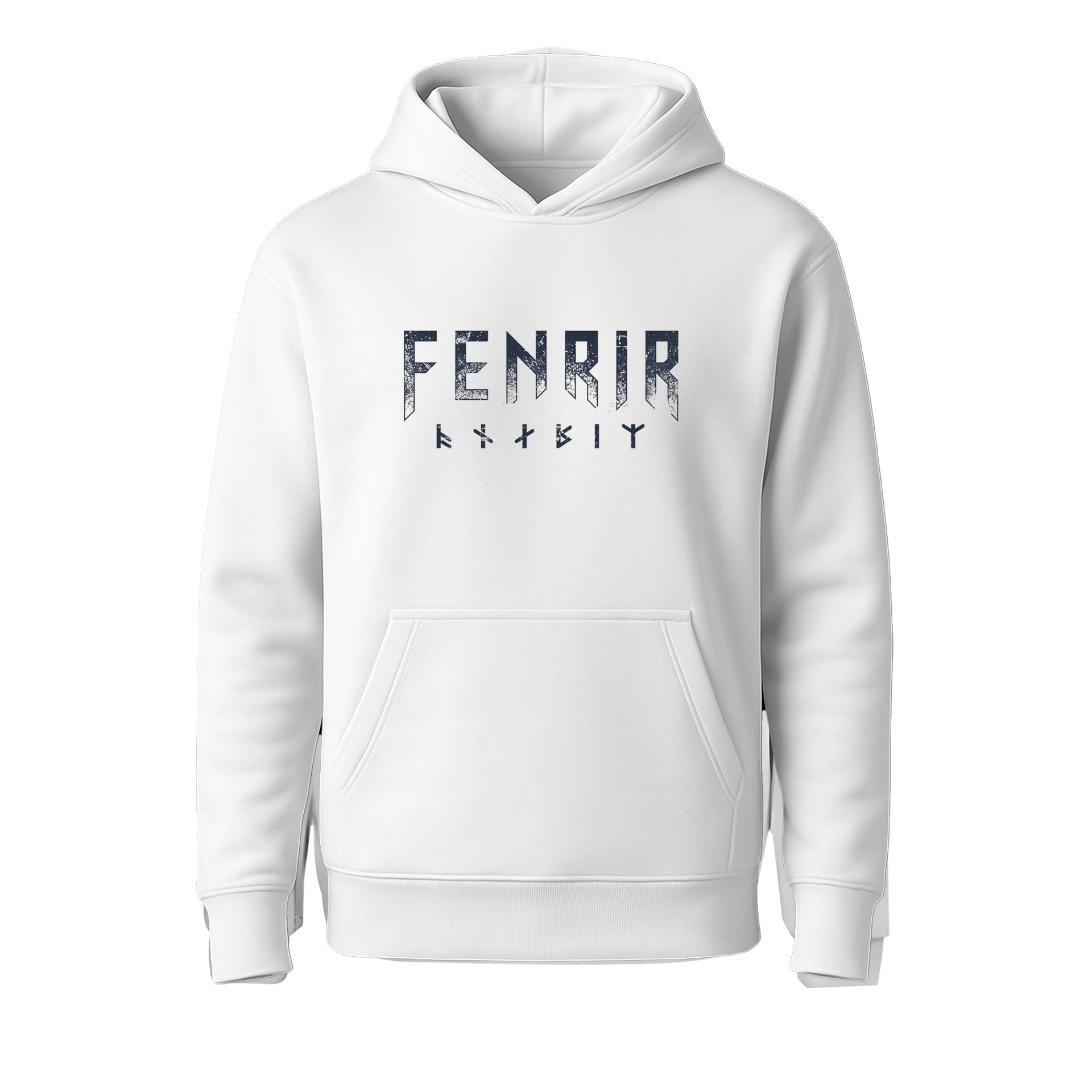 Fenrir II Ön Ve Arka  Baskılı Nordic  (Unisex Hoodie)