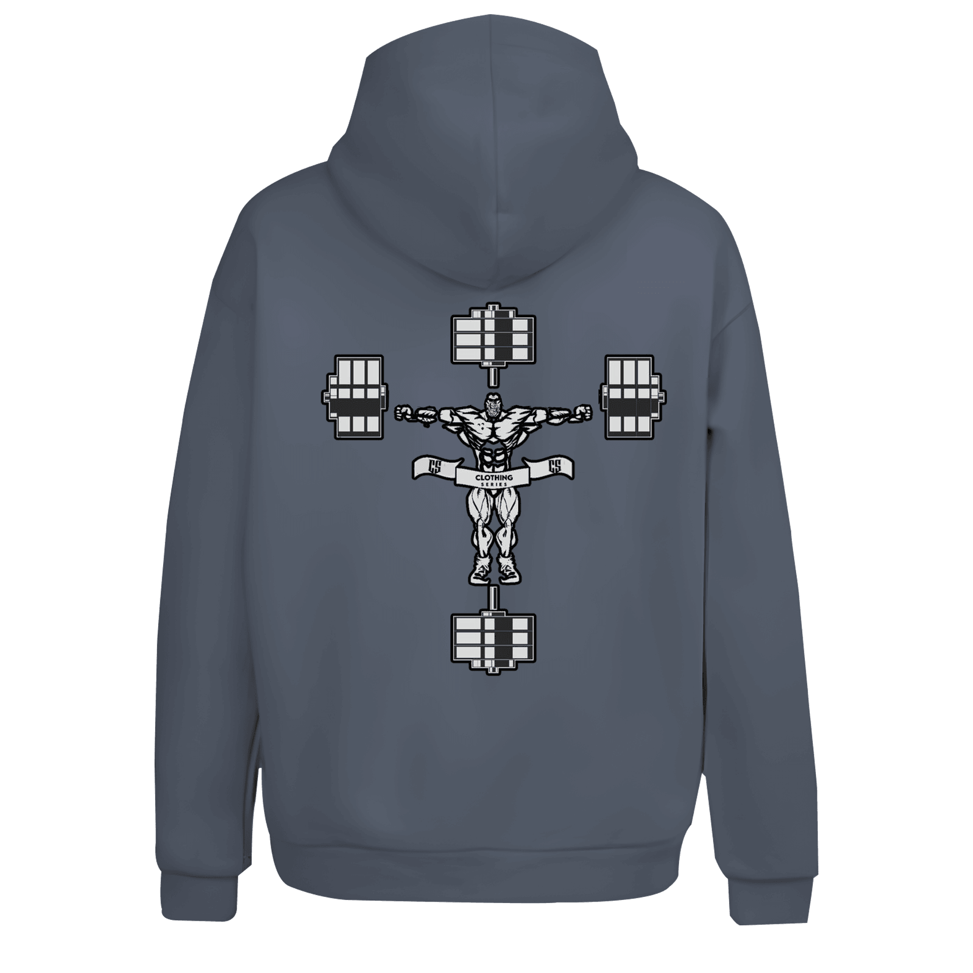 Power Cross Spor Series Ön Ve Arka Baskılı (Unisex Hoodie)
