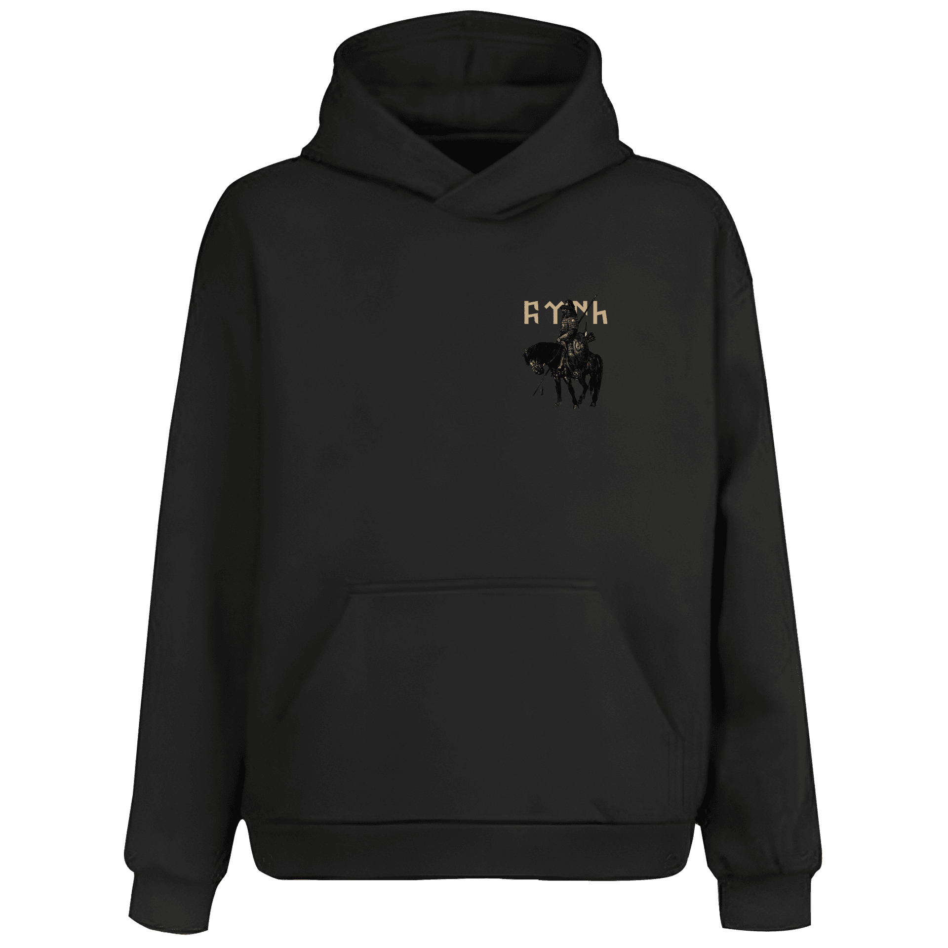 Türk Hakanı Ön ve Arka Baskı   Baskılı (Unisex Kapüşonlu)