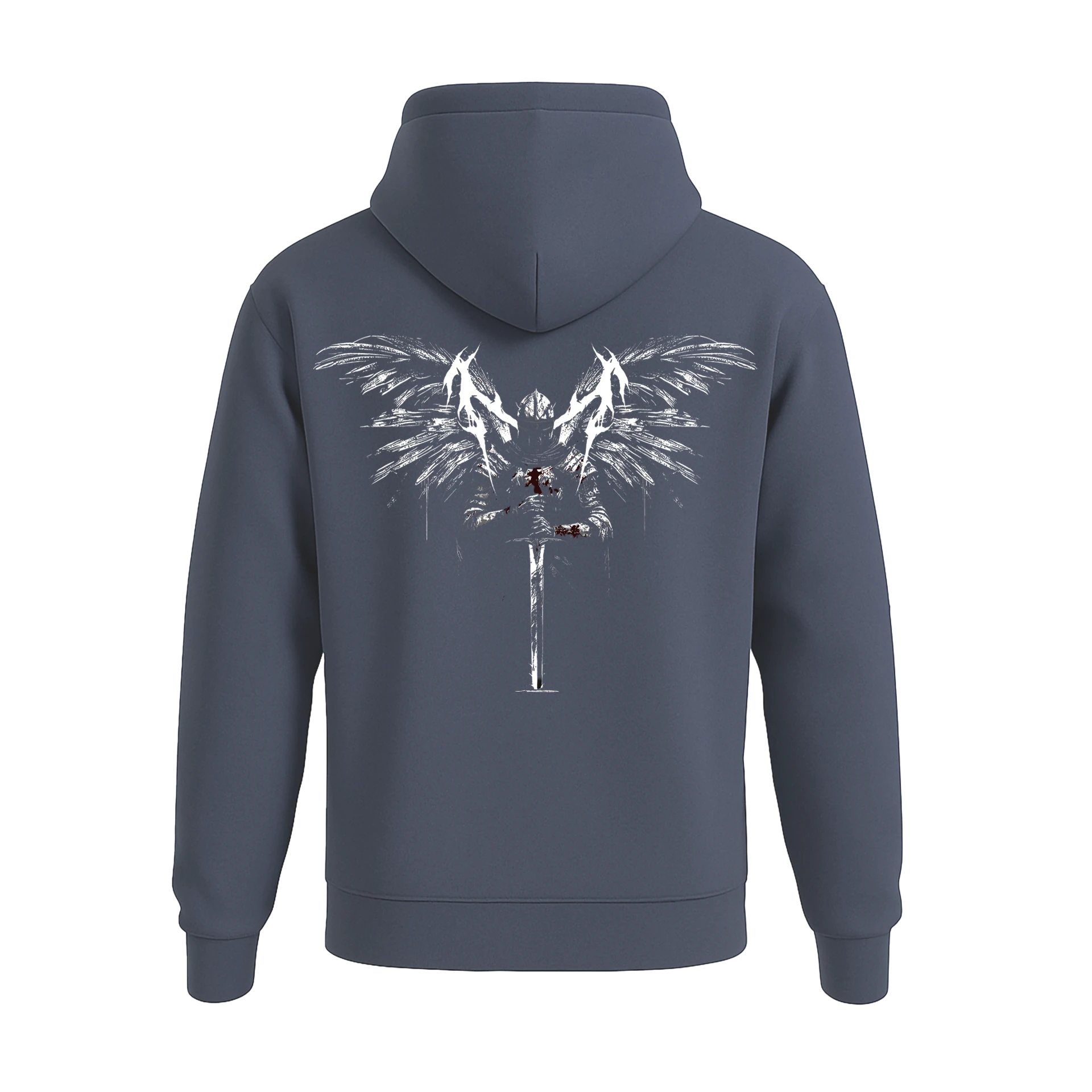 Winged Knight    Ön Ve Arka Baskılı (Unisex Hoodie )