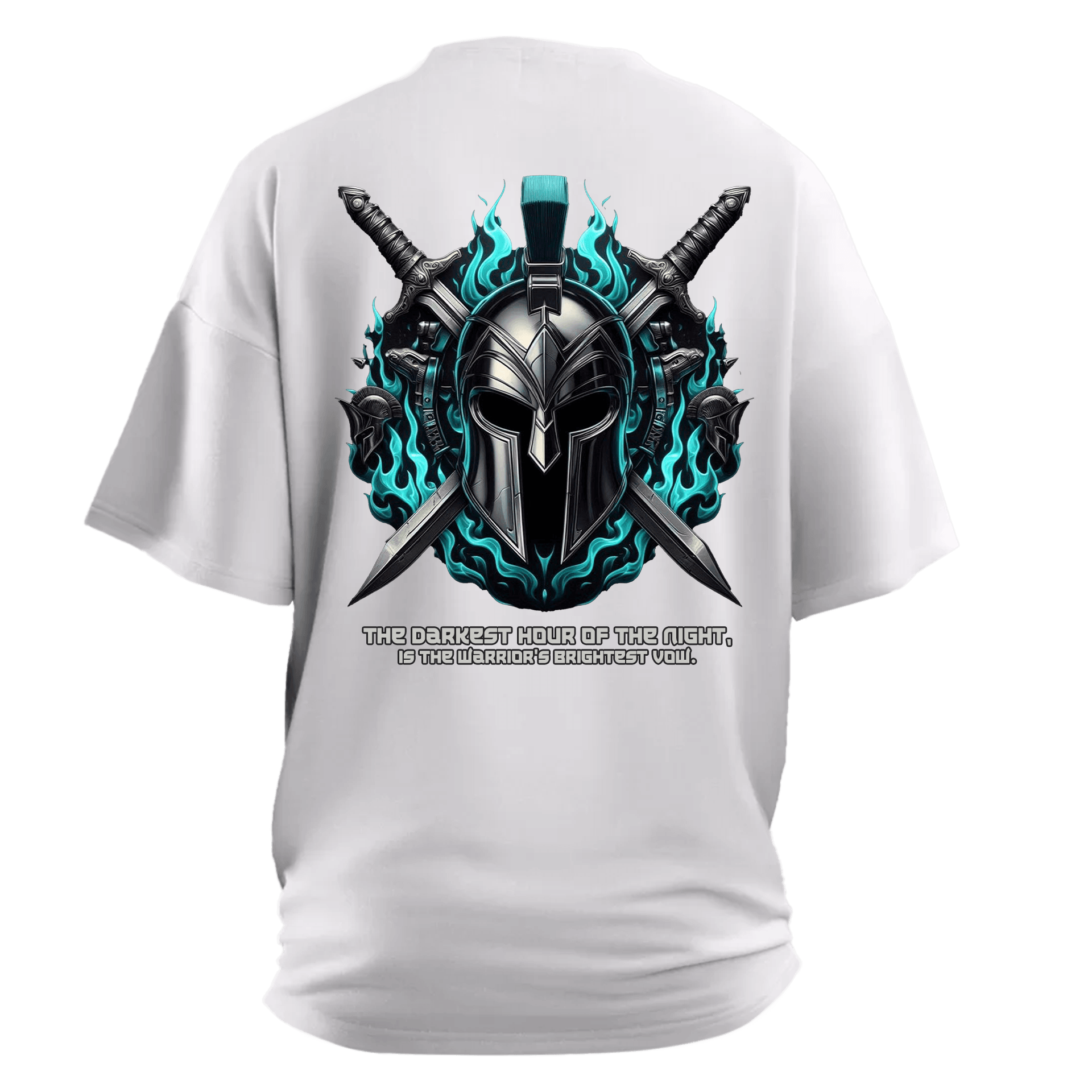  The darkest hour of the night, is the warrior's brightest vow Ön ve Arka Baskılı (Unisex Tişört)