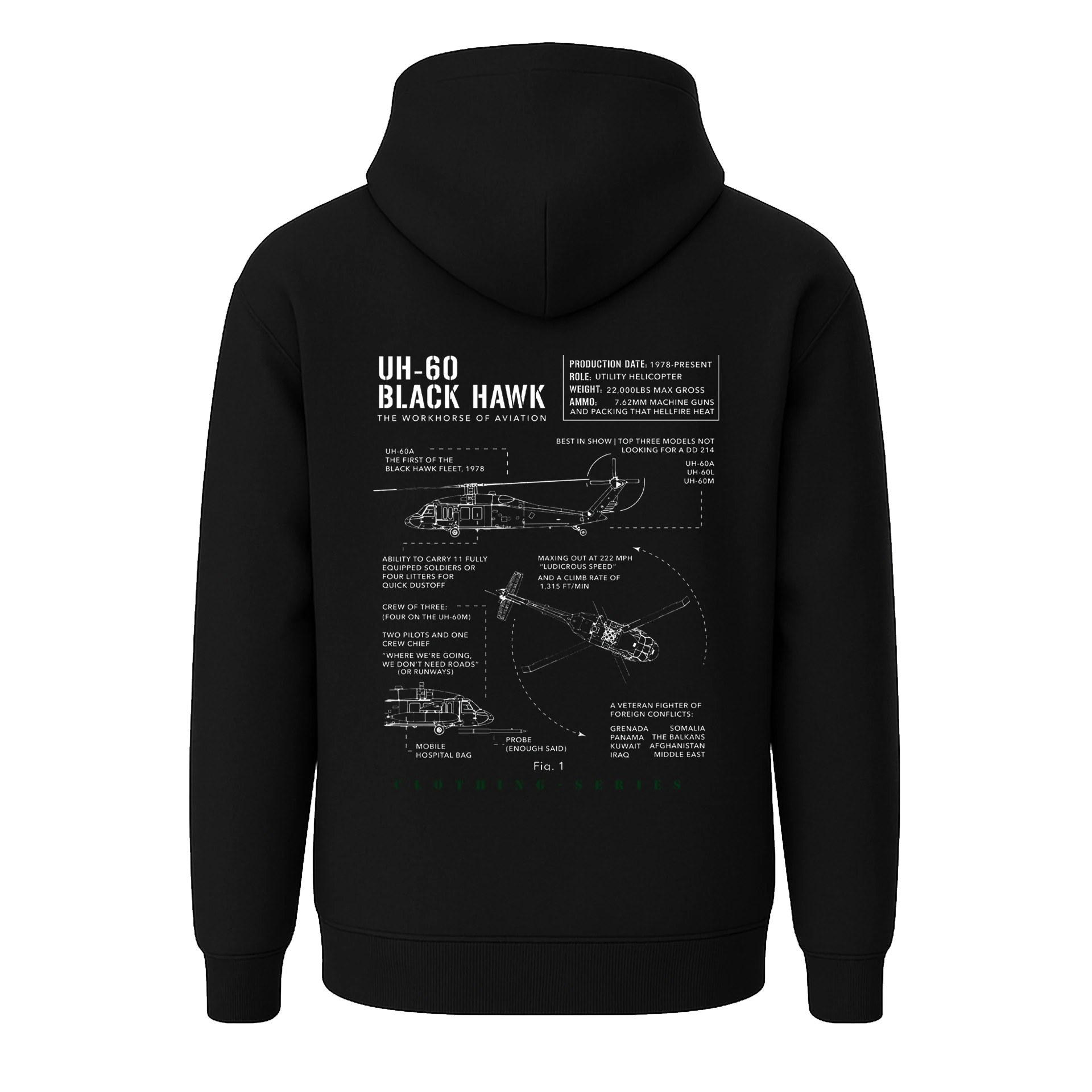  Black Hawk Military Series (Unisex Kapüşonlu)