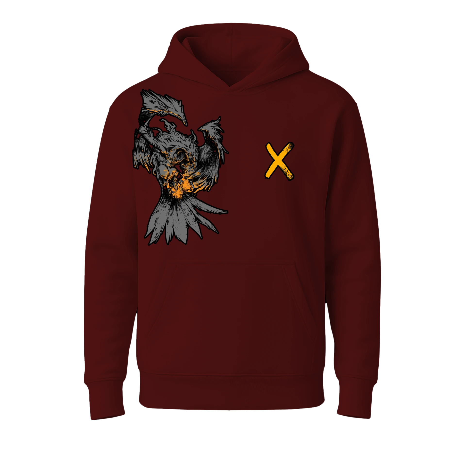 Goth Eagle Ön Baskılı  (Unisex Hoodie )