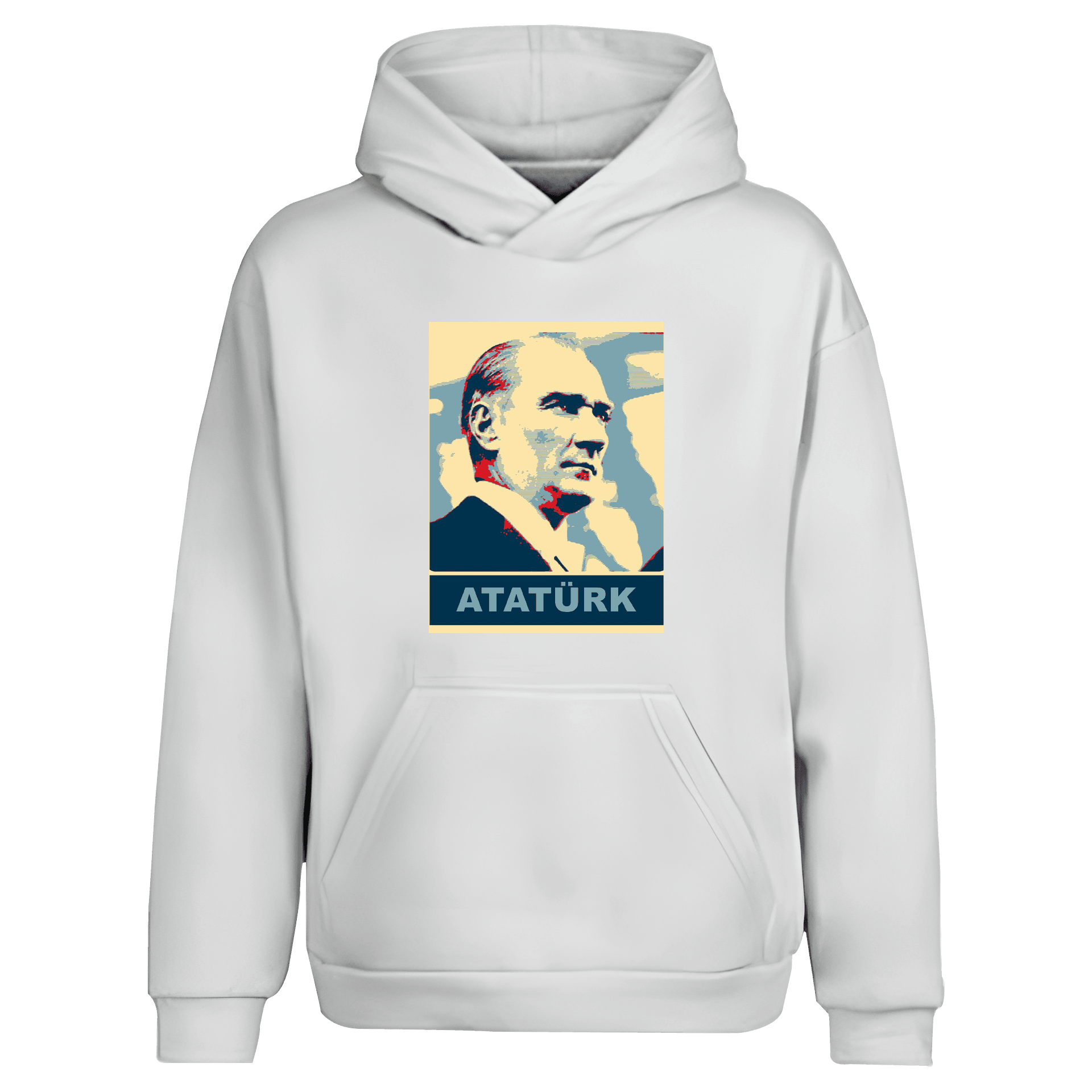 Atatürk Poster  Ön Baskılı (Unisex Kapüşonlu)
