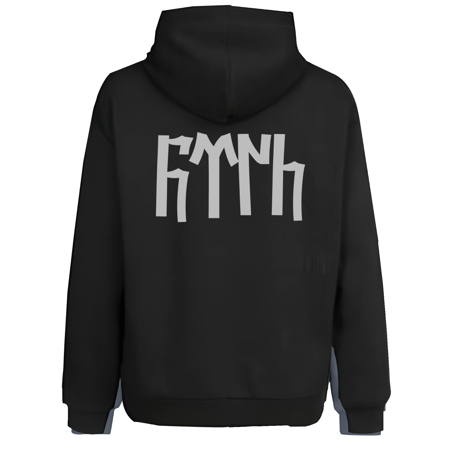 Türk Text  Siyah   XL Ön ve  Arka BASKILI Kapüşonlu ( Outlet Tek Beden) 