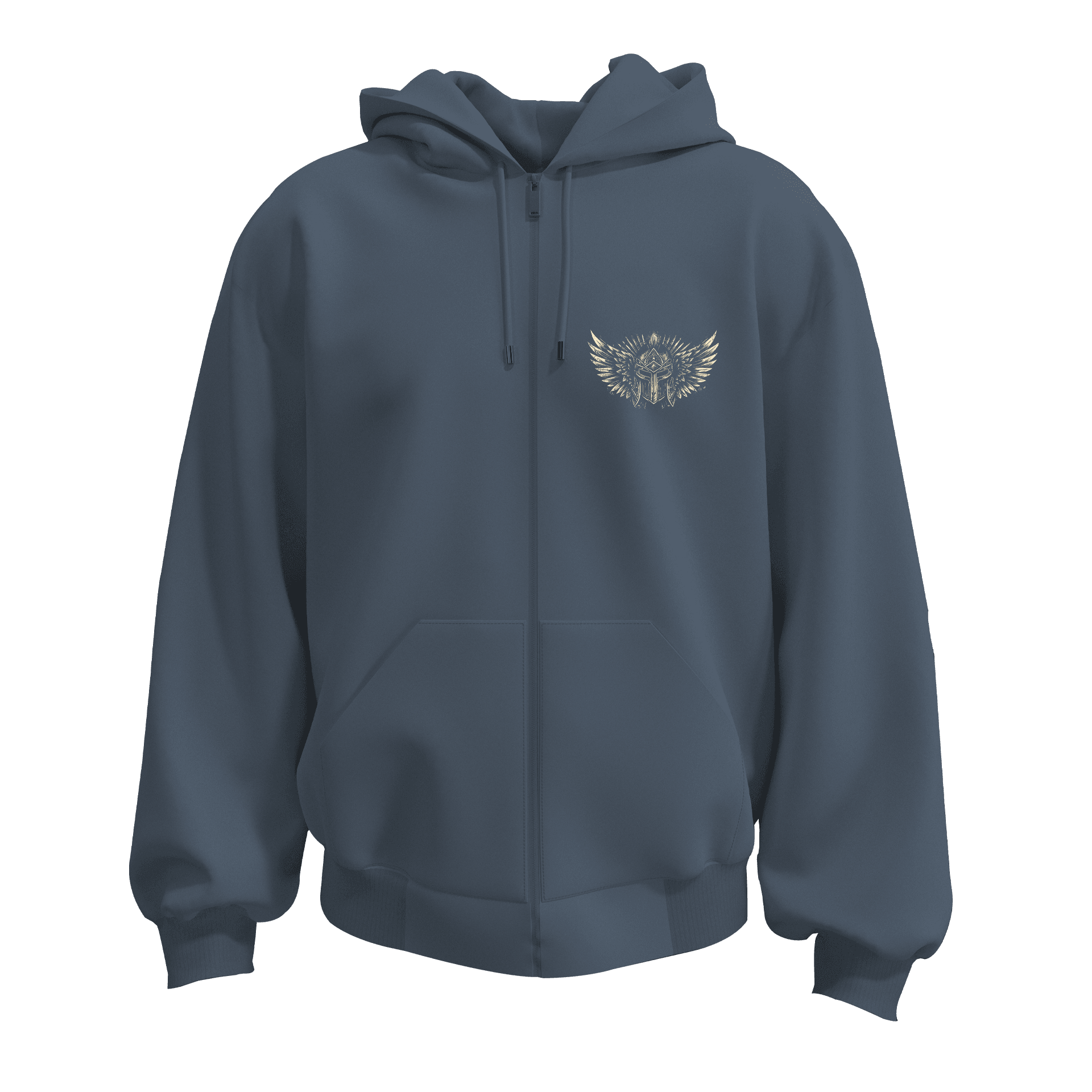 Armor Of God  Ön ve Arka  Baskılı  Warrior Series (Unisex Fermuarlı Hoodie )
