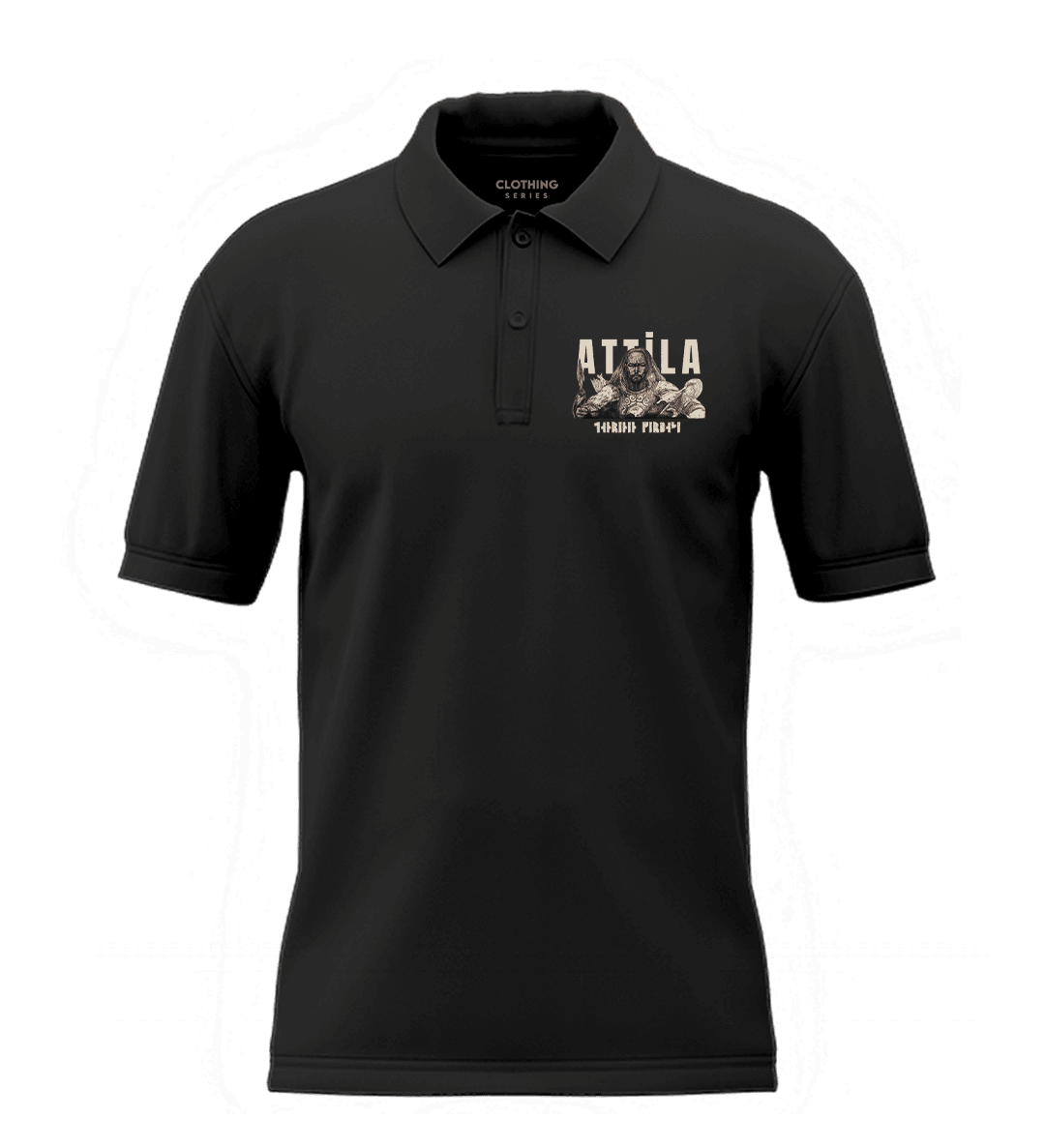 Attila  Ön   Baskılı Türk Serisi (Unisex Polo Yaka)