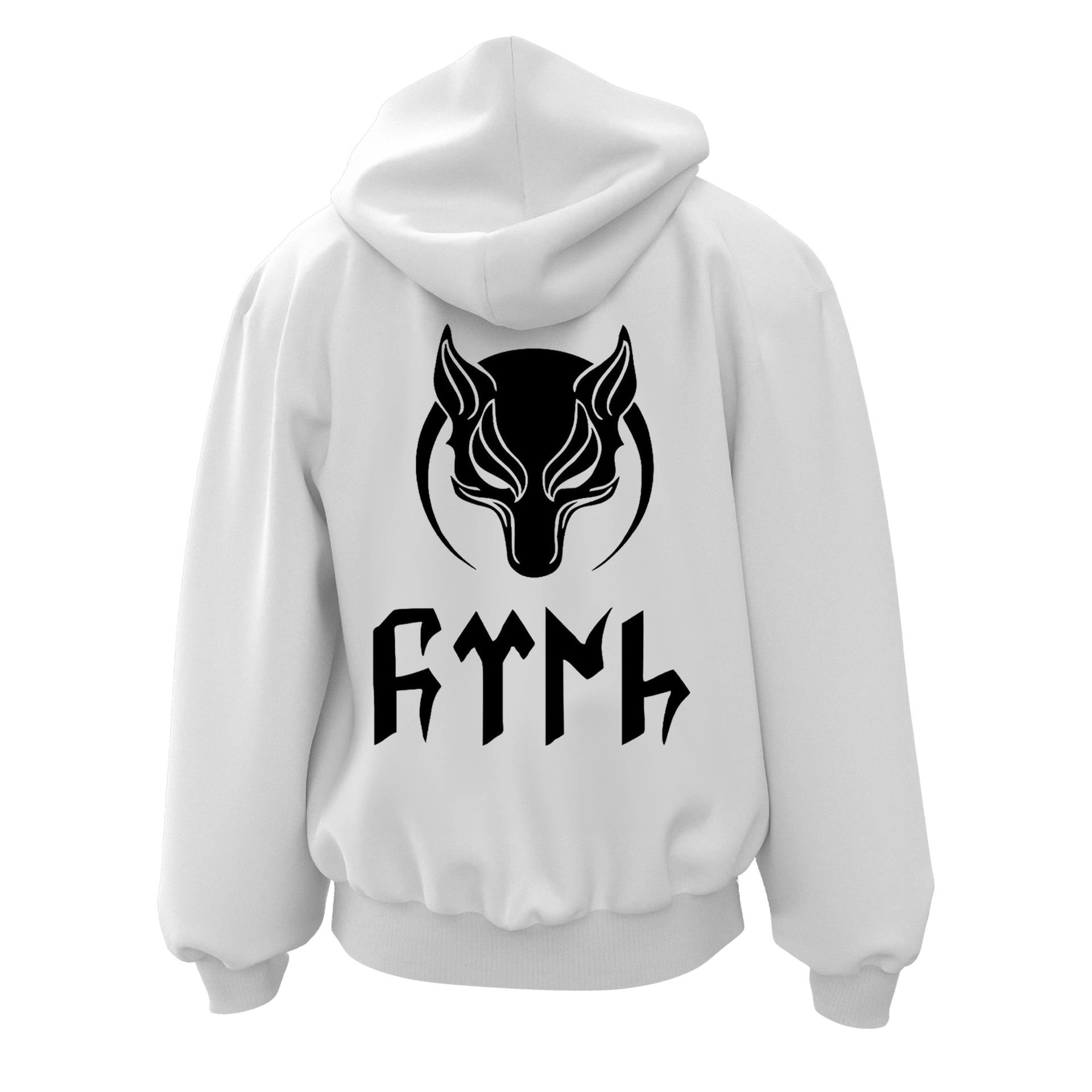 Gökbörü  Ön ve Arka  Türk Serisi (Unisex Fermuarlı Hoodie )