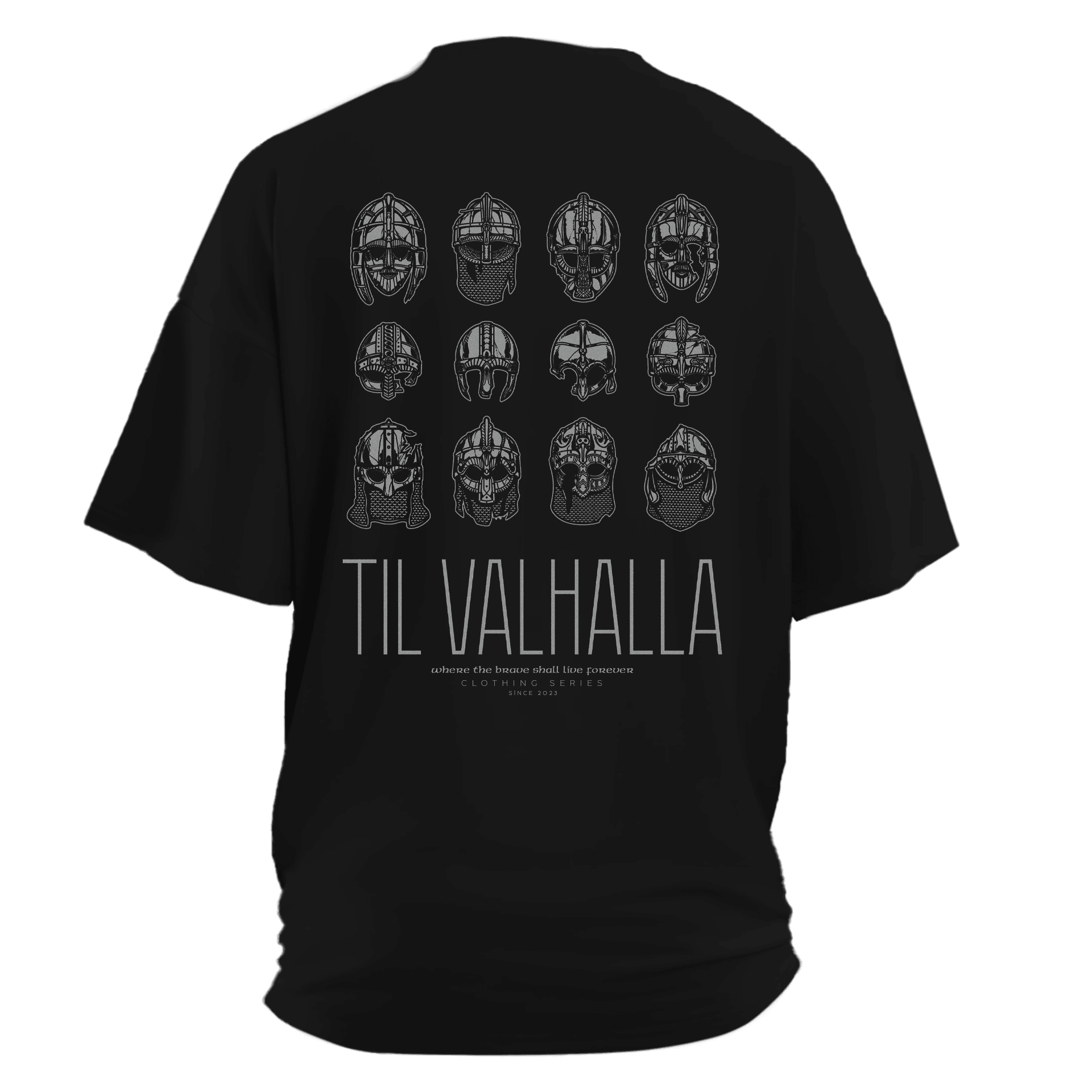 Where the brave shall live forever  Ön  ve Arka Baskılı Nordic(Unisex Tişört)
