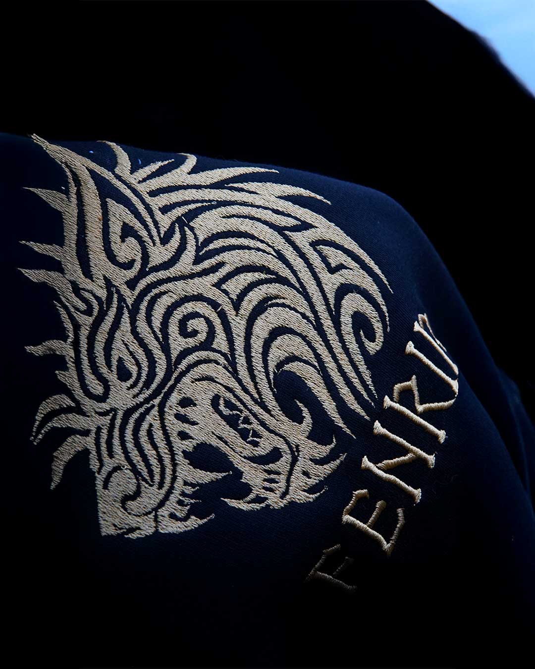 Fenrir III Ön  Nakışlı  Nordic  (Unisex Hoodie)