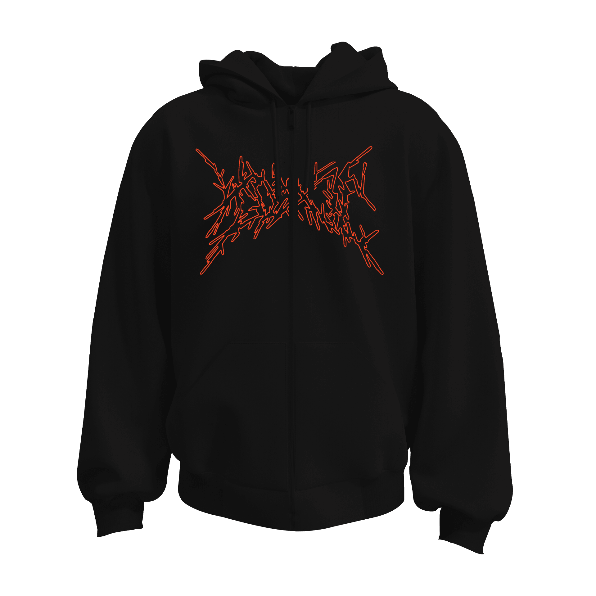 Toxic Mushroom  Ön Ve Arka  Baskılı  Gothic Series (Unisex Fermuarlı Hoodie )