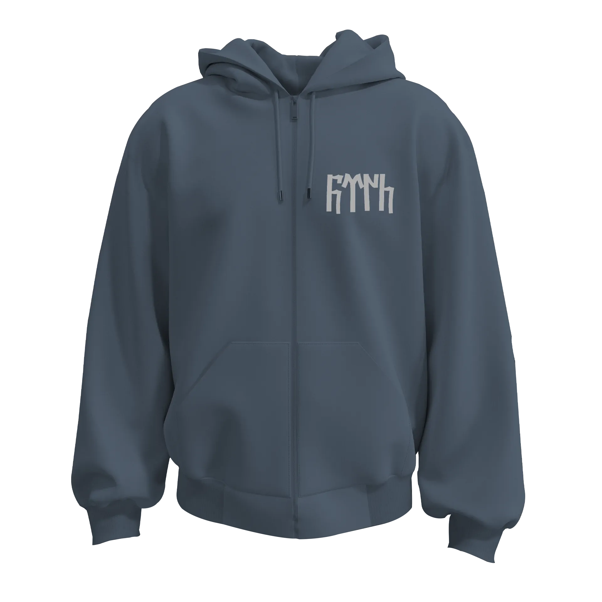 Text  2XL Füme  Ön ve Arka  BASKILI  Fermuarlı Kapüşonlu ( Outlet Tek Beden) 