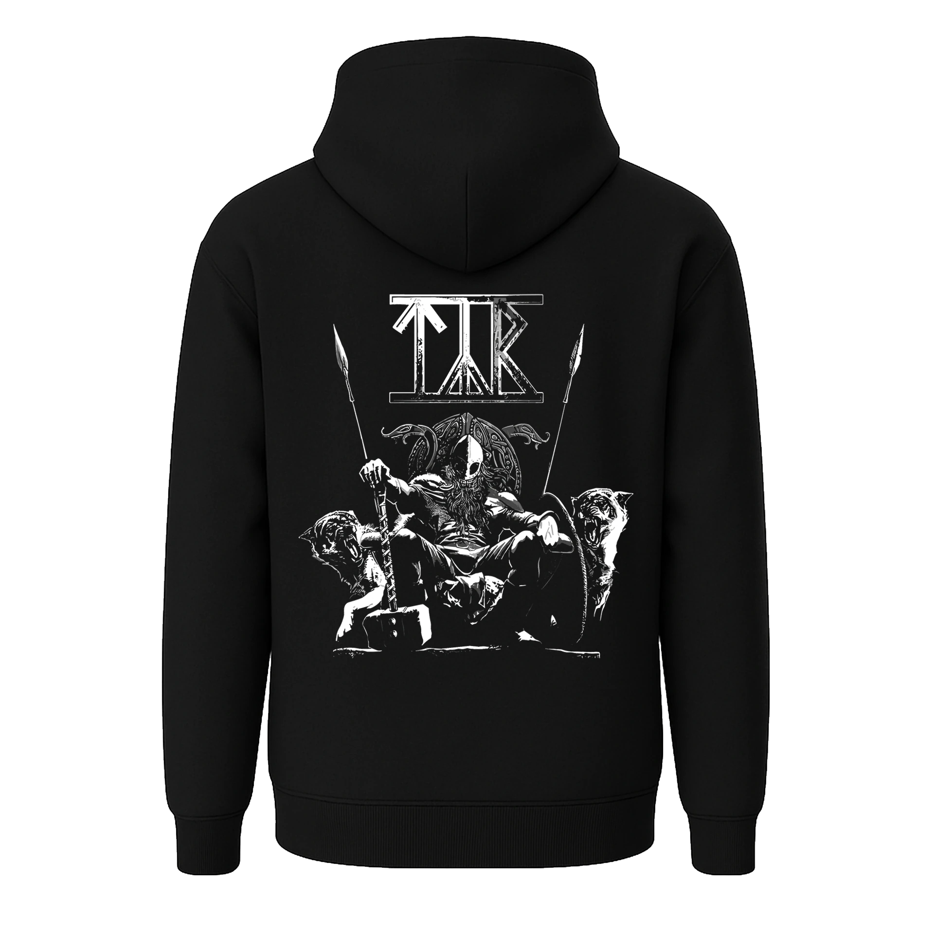   Tyr  Ön Ve Arka Baskılı  Nordic Series   (Unisex Hoodie )