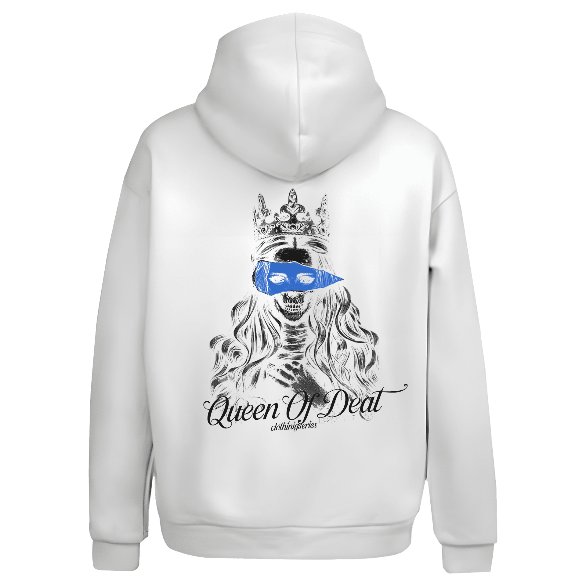 Queen Of Deat  Ön Arka Ve Baskılı(Unisex Hoodie)