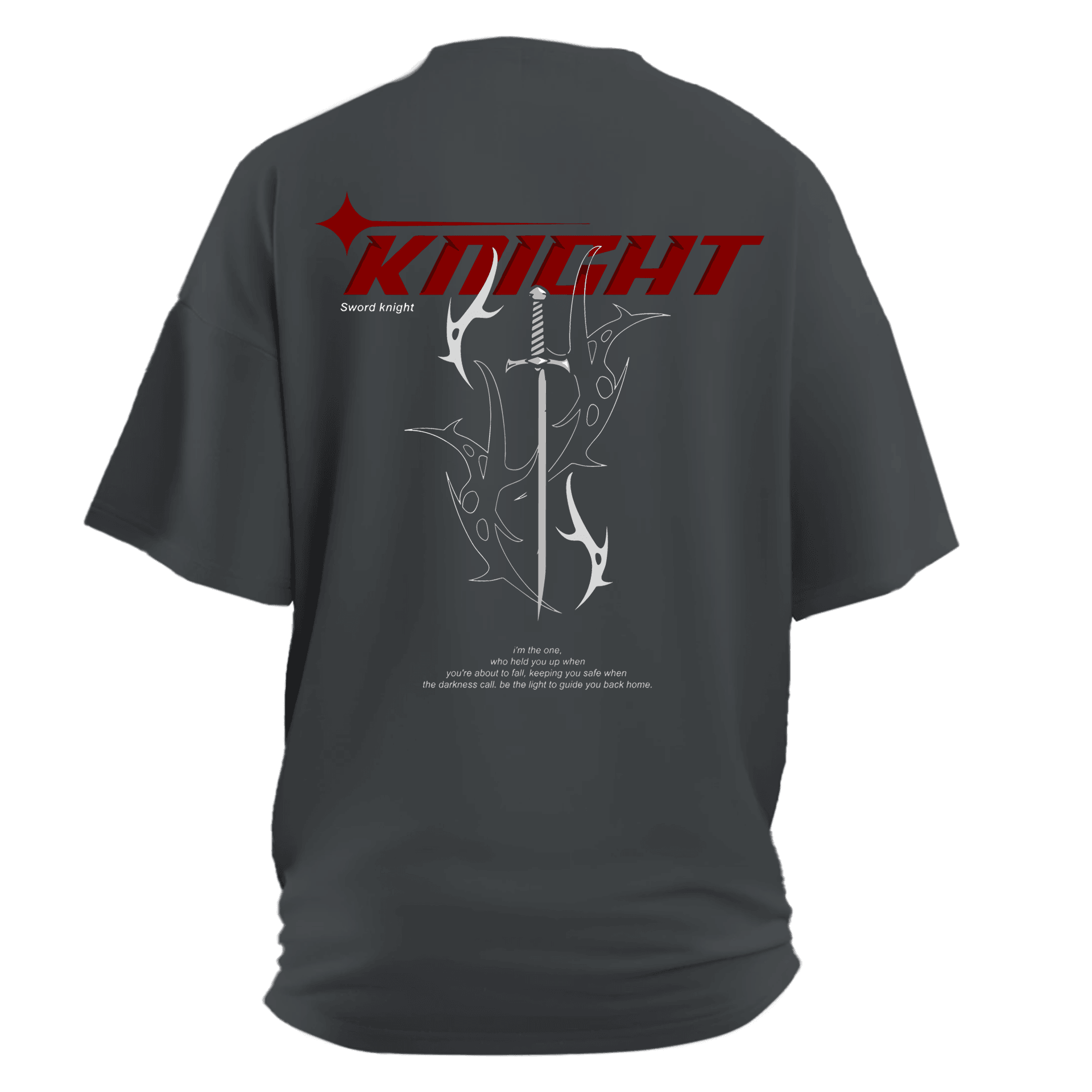 Knight Sword  Ön ve Arka Baskılı(Unisex Tişört)