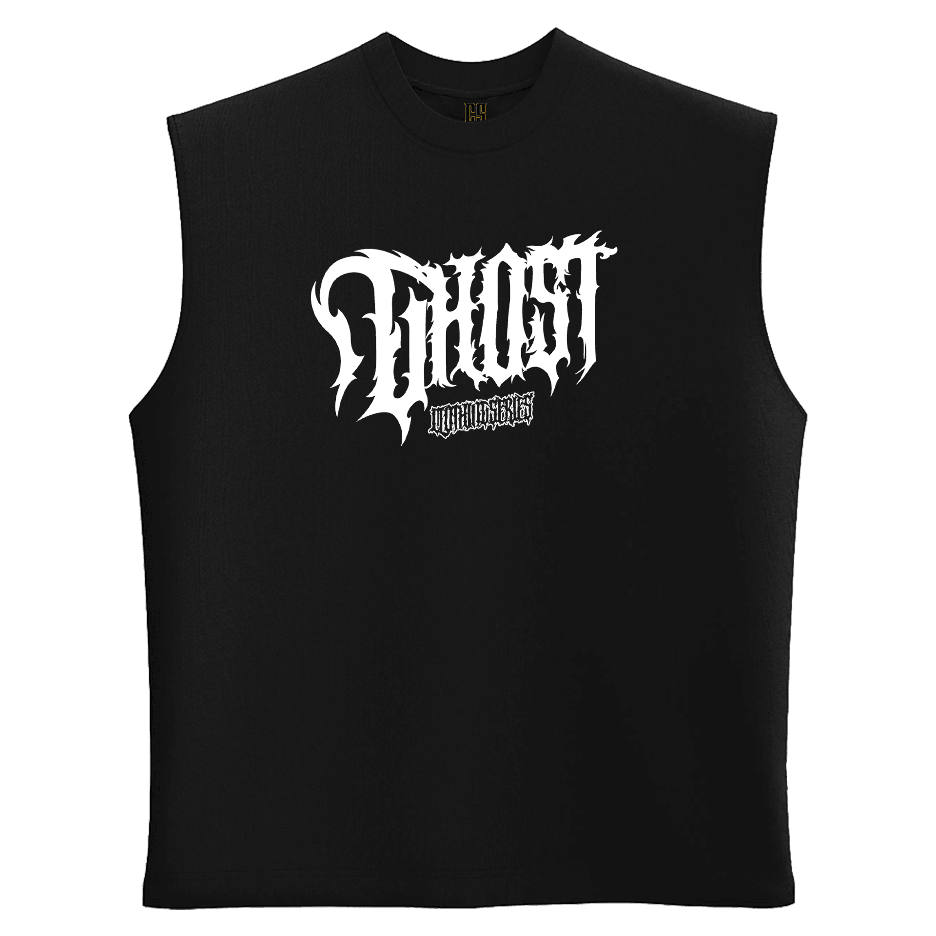 Ghost   Ön ve Arka Baskılı  (Unisex Sleeveless Atlet )