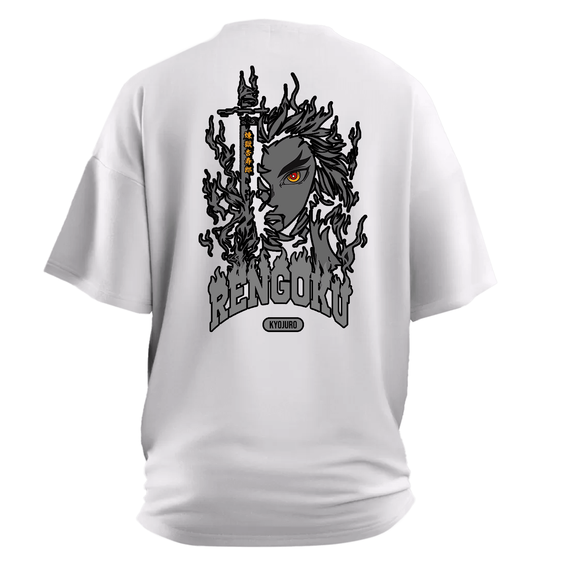 Rengoku  Ön Nakışlı ve Arka BaskılıAnime Series (Unisex Tişört)