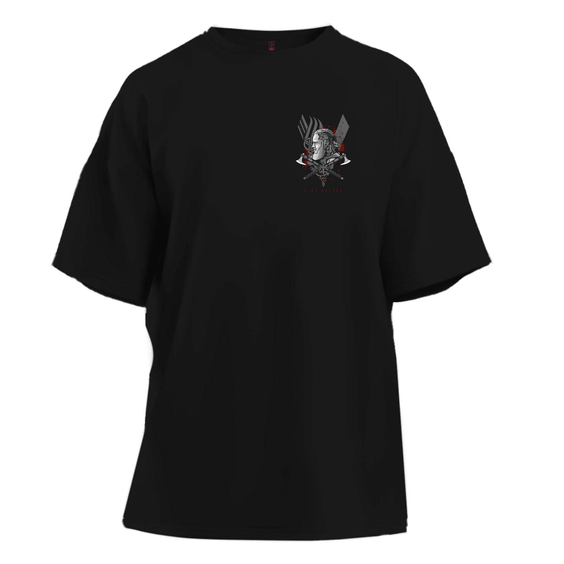 King Ragnar  Ön Ve Arka Baskılı Nordic(Unisex Tişört)