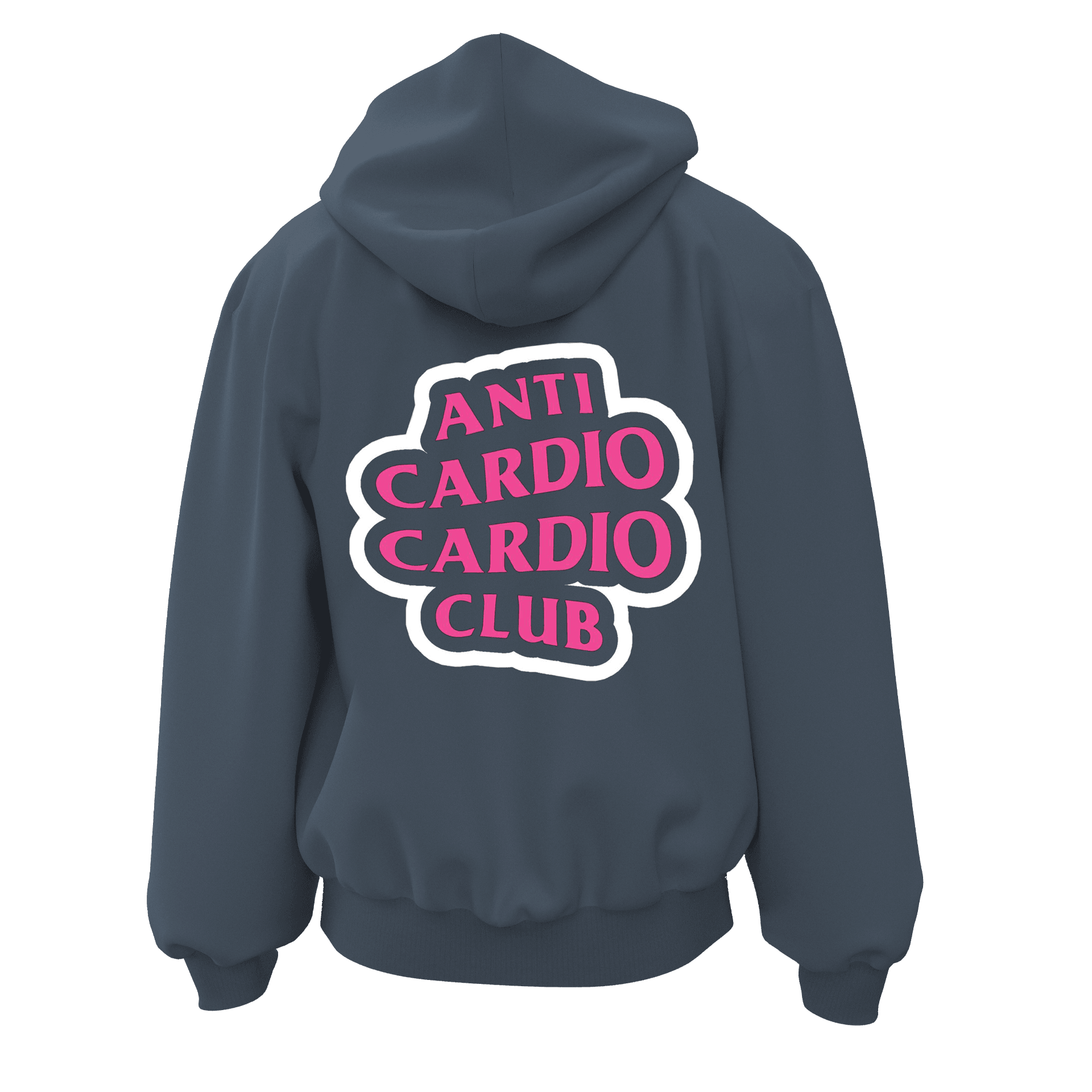 Anti Cardio Club Ön Ve Arka  Baskılı  Gothic Series (Unisex Fermuarlı Hoodie )