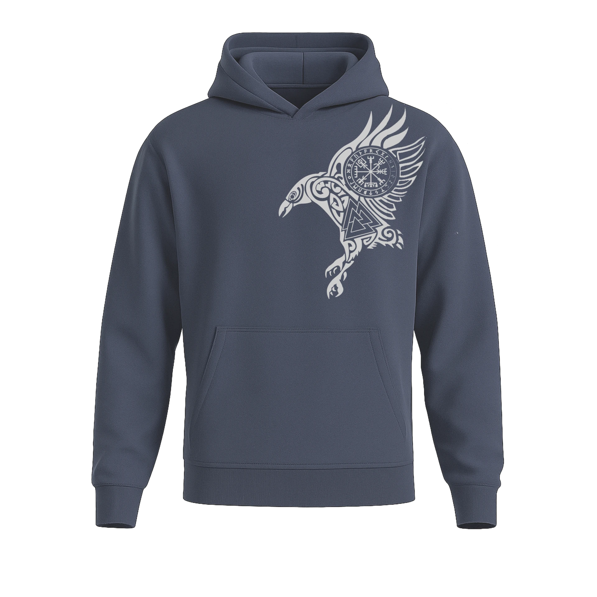 Raven II Ön  Baskılı Nordic  (Unisex Hoodie)