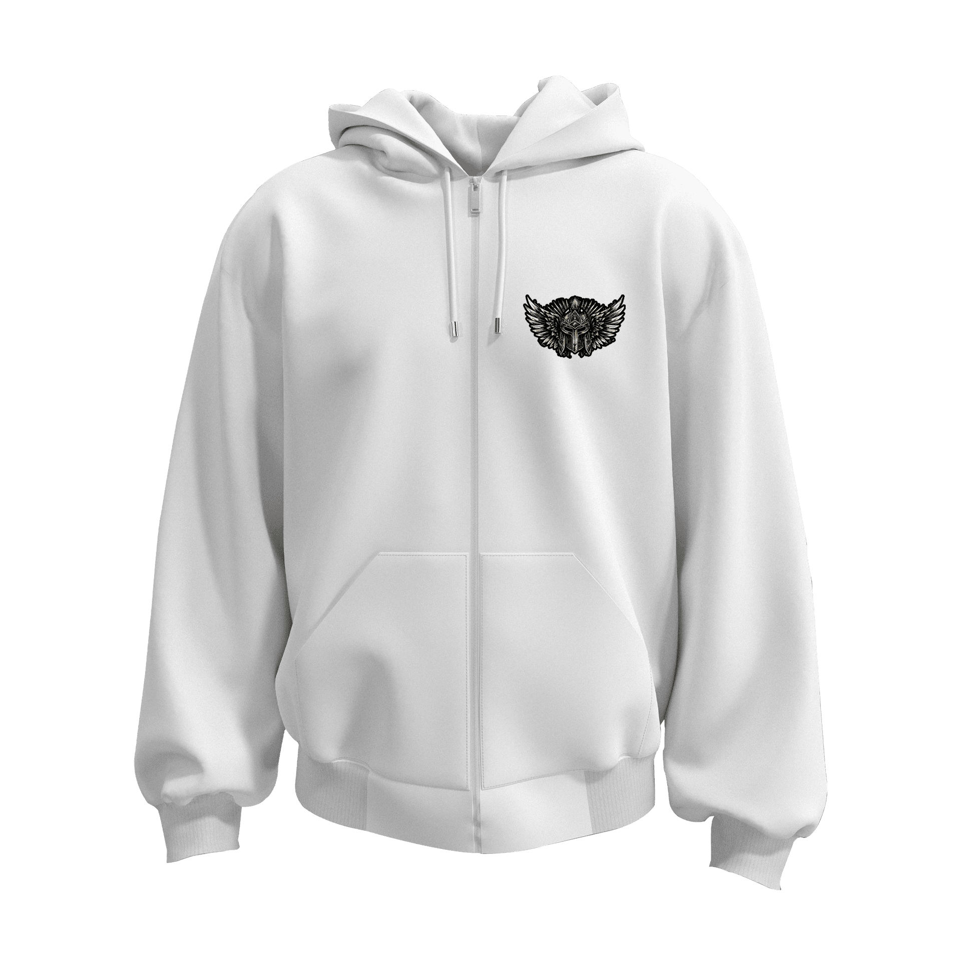 Armor Of God  Ön ve Arka  Baskılı  Warrior Series (Unisex Fermuarlı Hoodie )