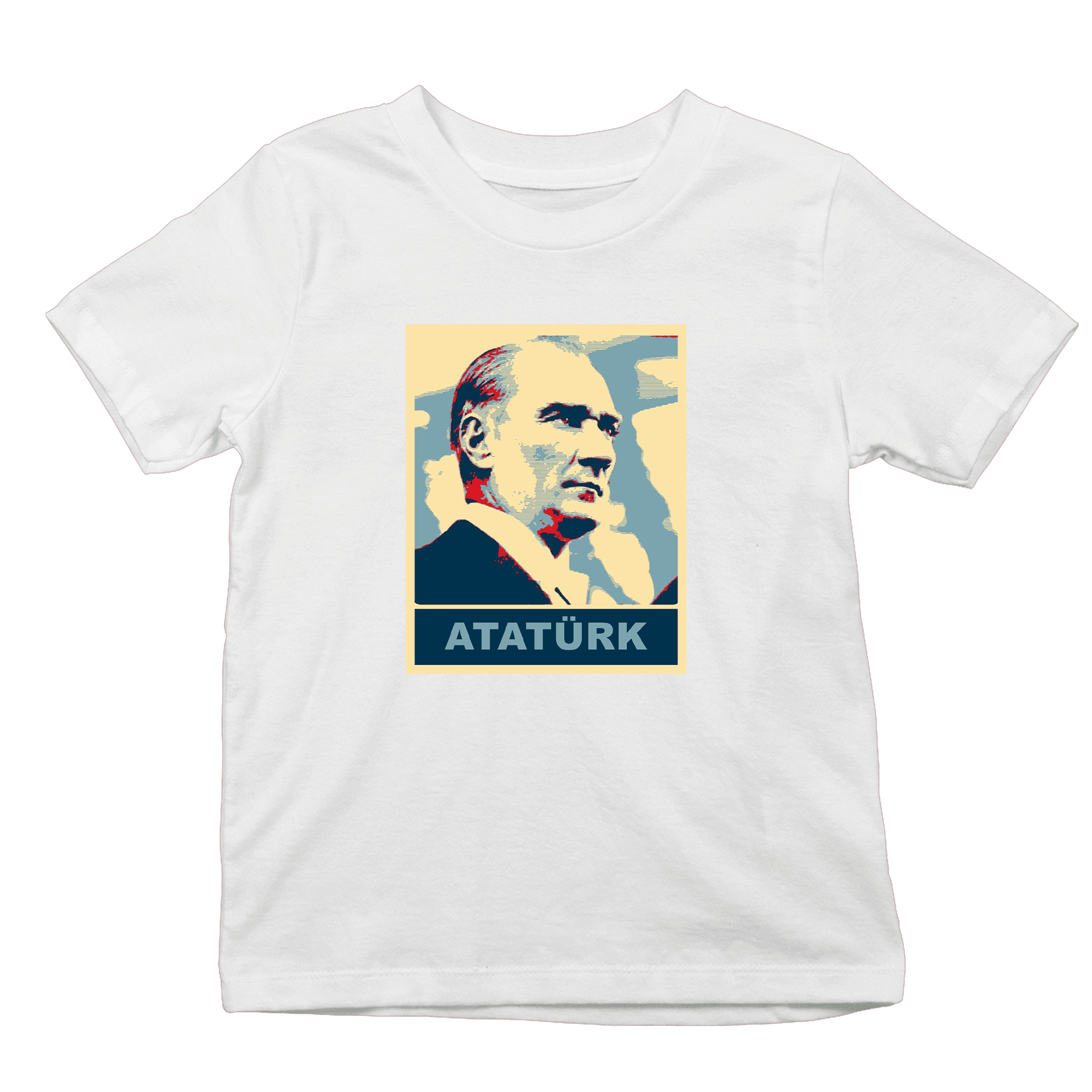 Atatürk Poster  Ön Baskılı (Çocuk unisex tişört)