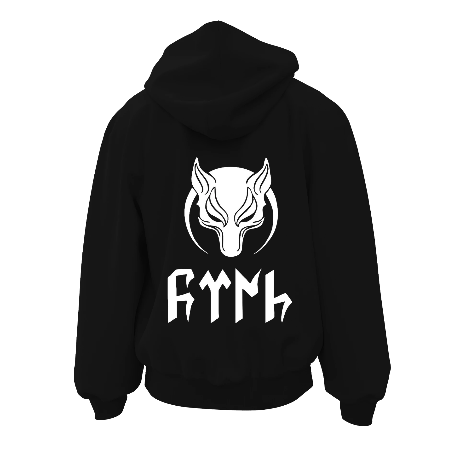 Gökbörü  Ön ve Arka  Türk Serisi (Unisex Fermuarlı Hoodie )