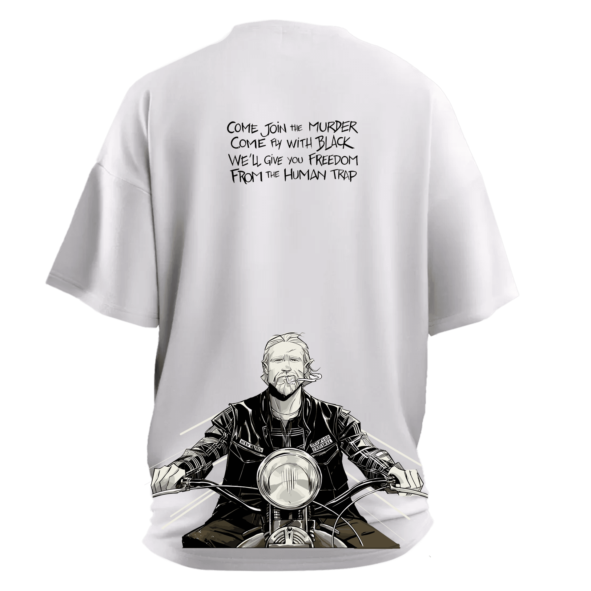 SoA Jax Teller Moto Series Ön Arka Baskılı (Unisex Tişört )