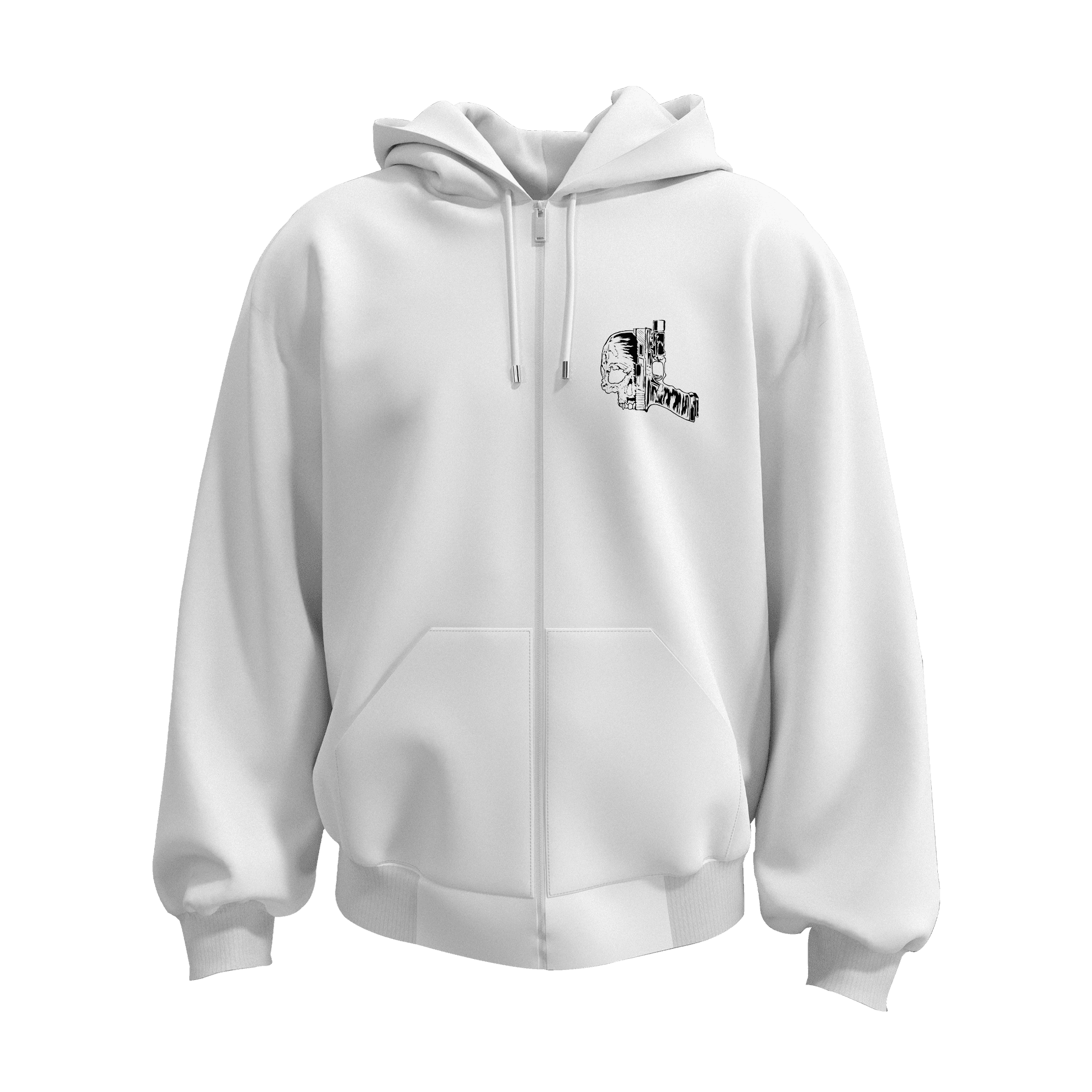 Hard Times Strong Men Ön ve Arka Baskılı Warrior Series   (Unisex Fermuarlı Hoodie )