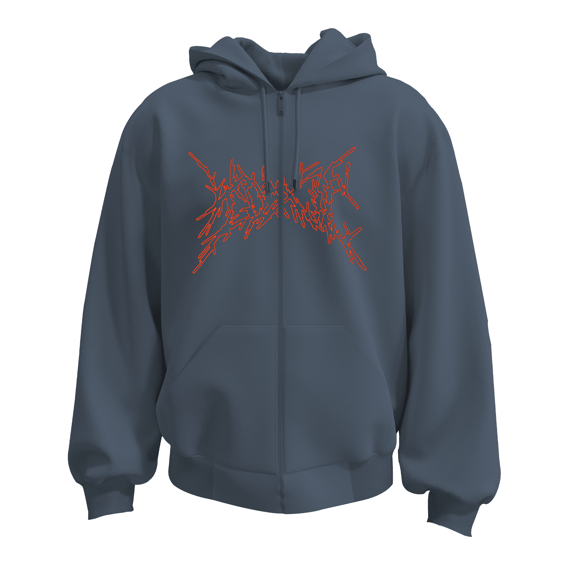 Toxic Mushroom  Ön Ve Arka  Baskılı  Gothic Series (Unisex Fermuarlı Hoodie )