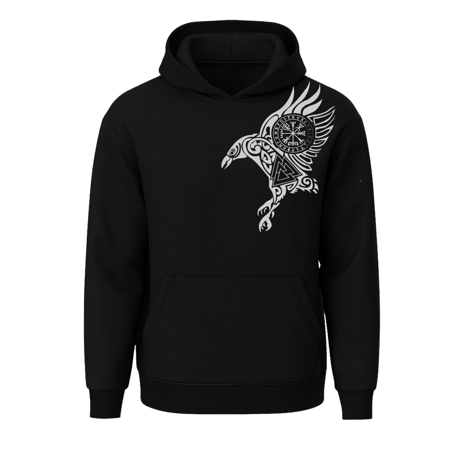 Raven II Ön  Baskılı Nordic  (Unisex Hoodie)
