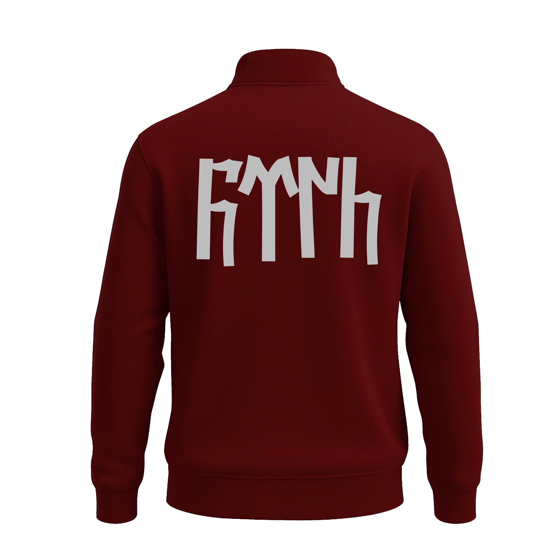 Türk Text  Ön Ve Arka  Baskılı (Unisex Yarım Fermuarlı Sweat)