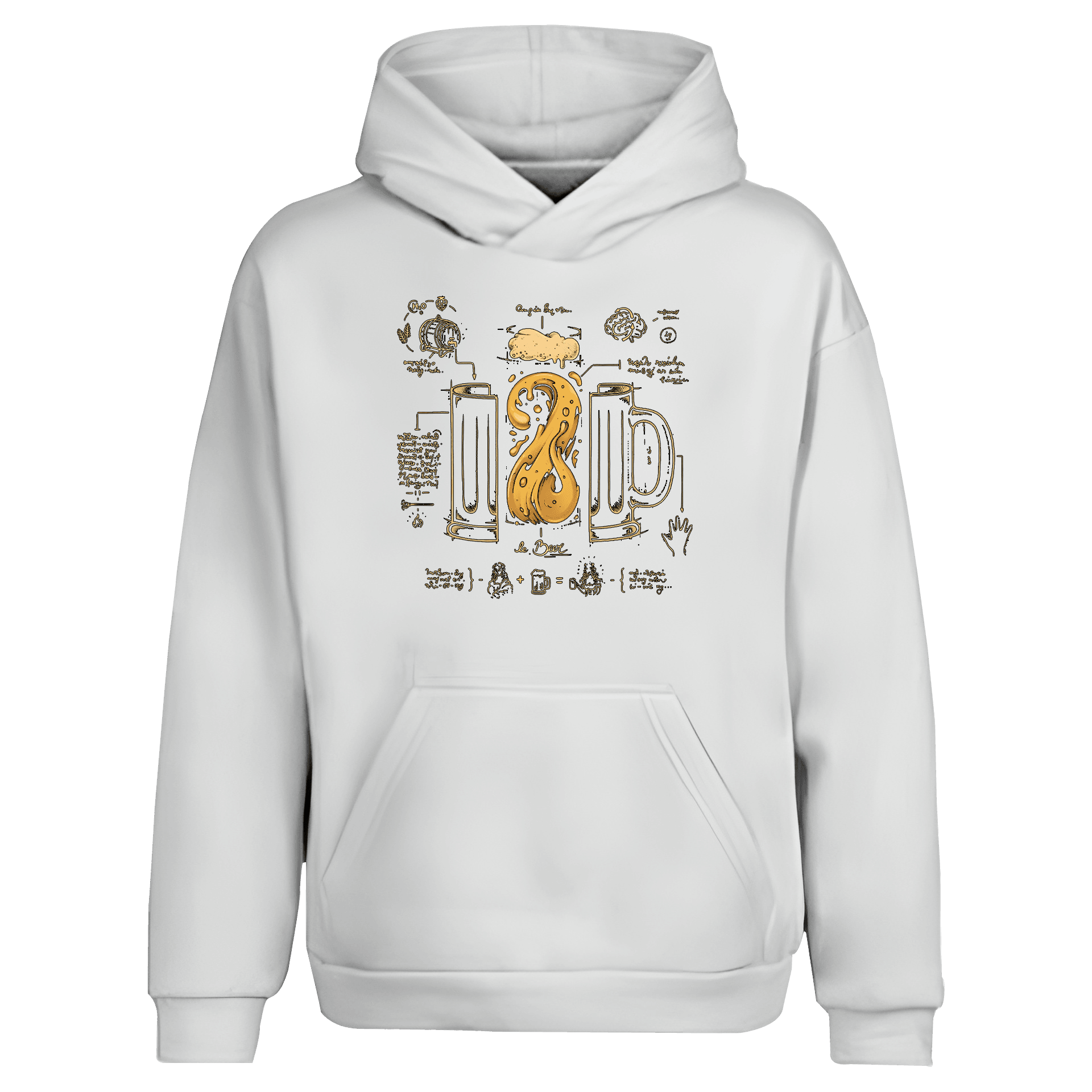 Beer Anatomy Alcohol Series (Unisex Hoodie)