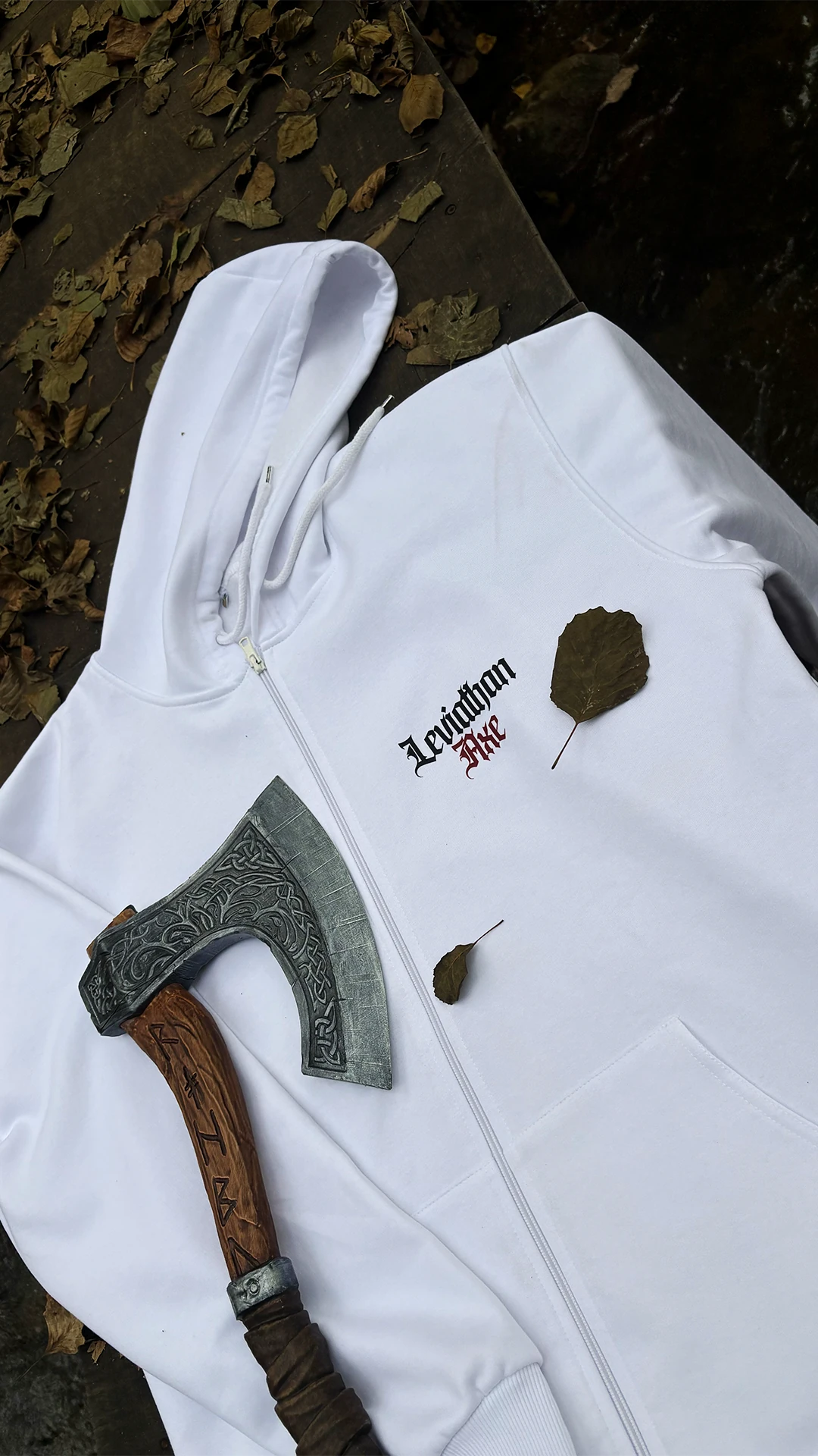 Leviathan Axe Ön Ve Arka Baskılı (Unisex Fermuarlı Hoodie)