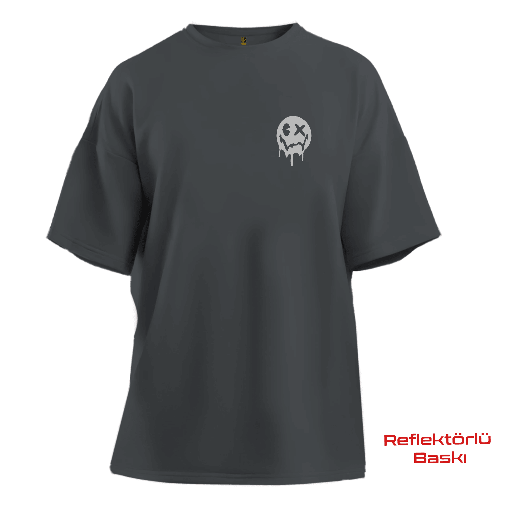 Never Look Back    Ön Baskılı ve Arka REFLEKTÖR BASKILI Moto  Series(Unisex Tişört )