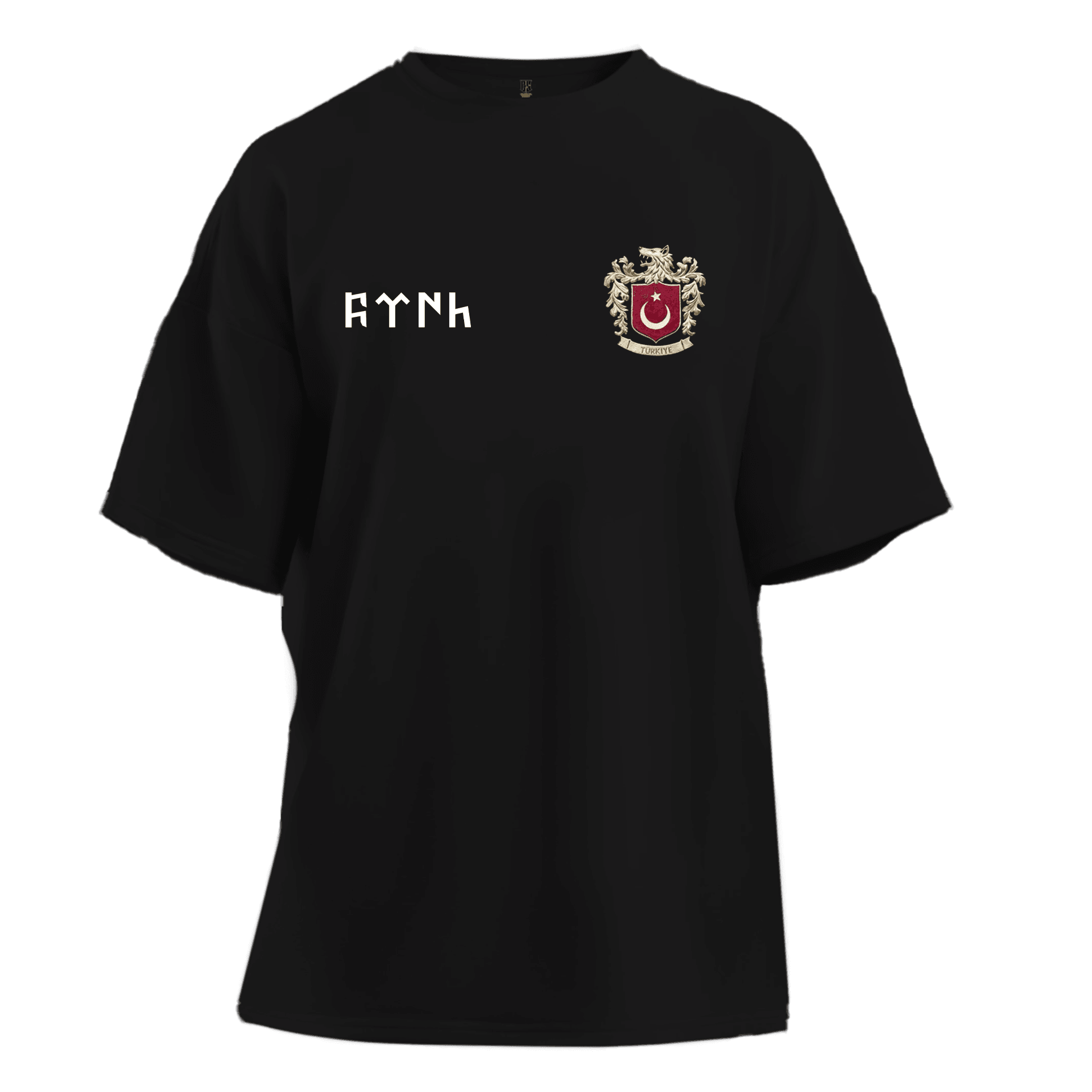 Türk Armalı   Ön Ve Arka Baskılı   (Unisex Tişört)