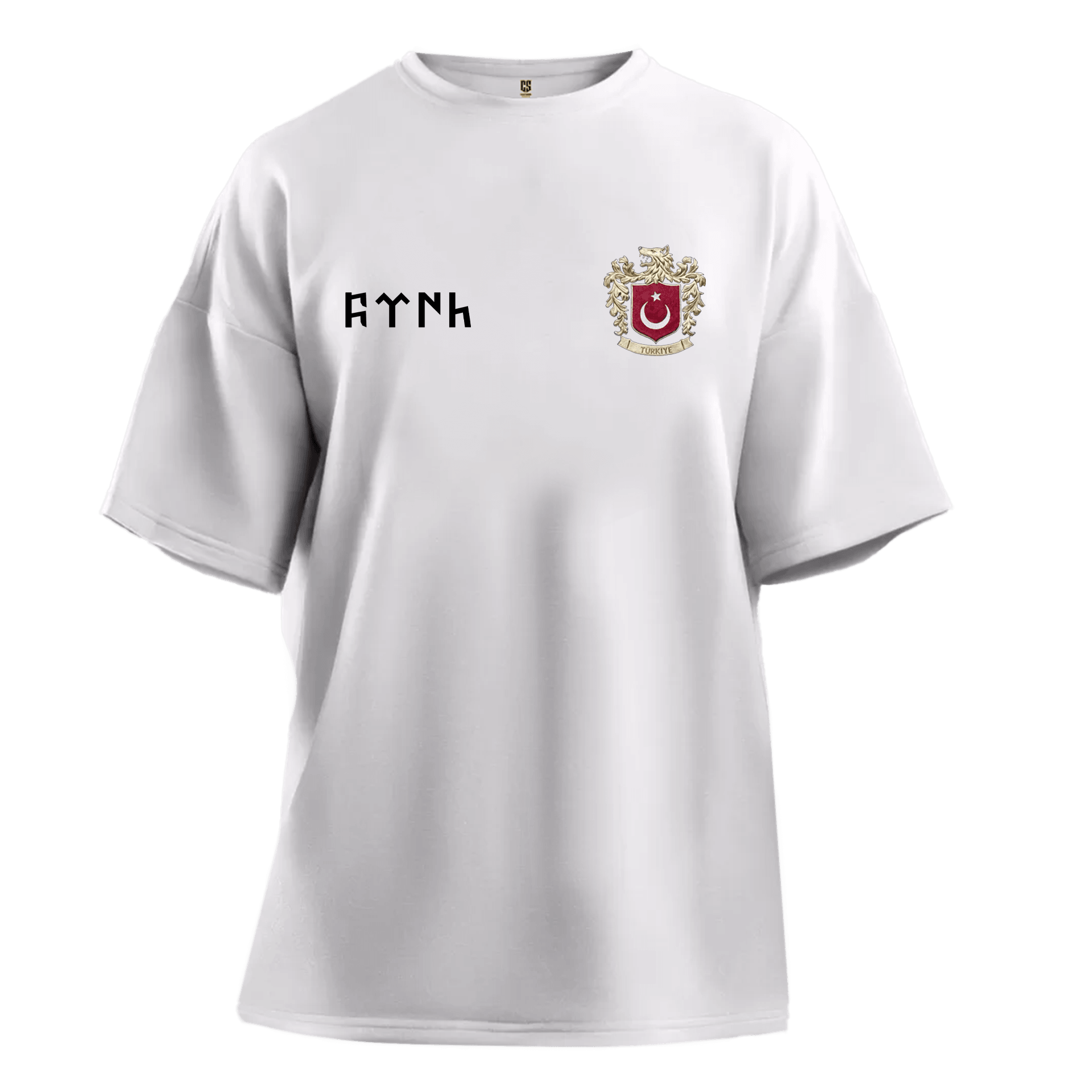 Türk Armalı   Ön Ve Arka Baskılı   (Unisex Tişört)