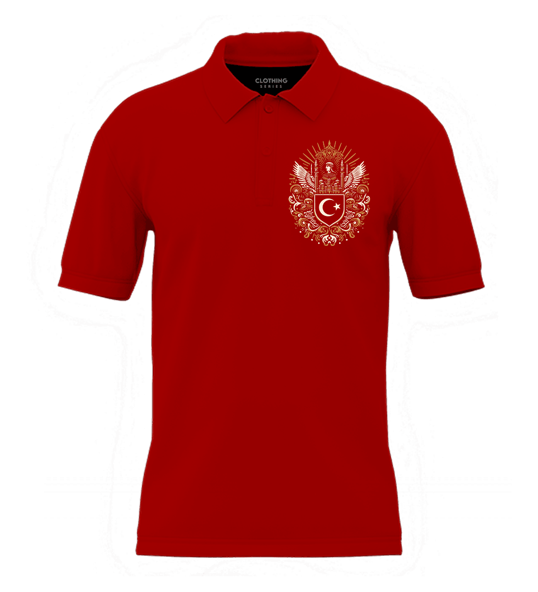 Türk Motif    Ön  Baskılı (Unisex Polo Yaka)